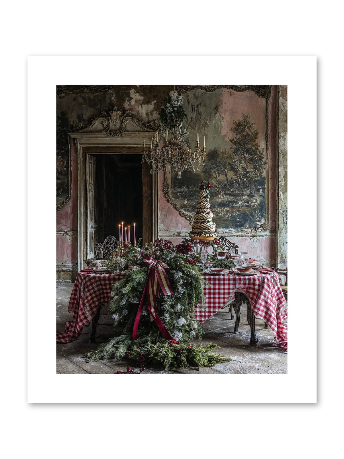 Noël à la Française -- Loose Canvas Print 8x10
