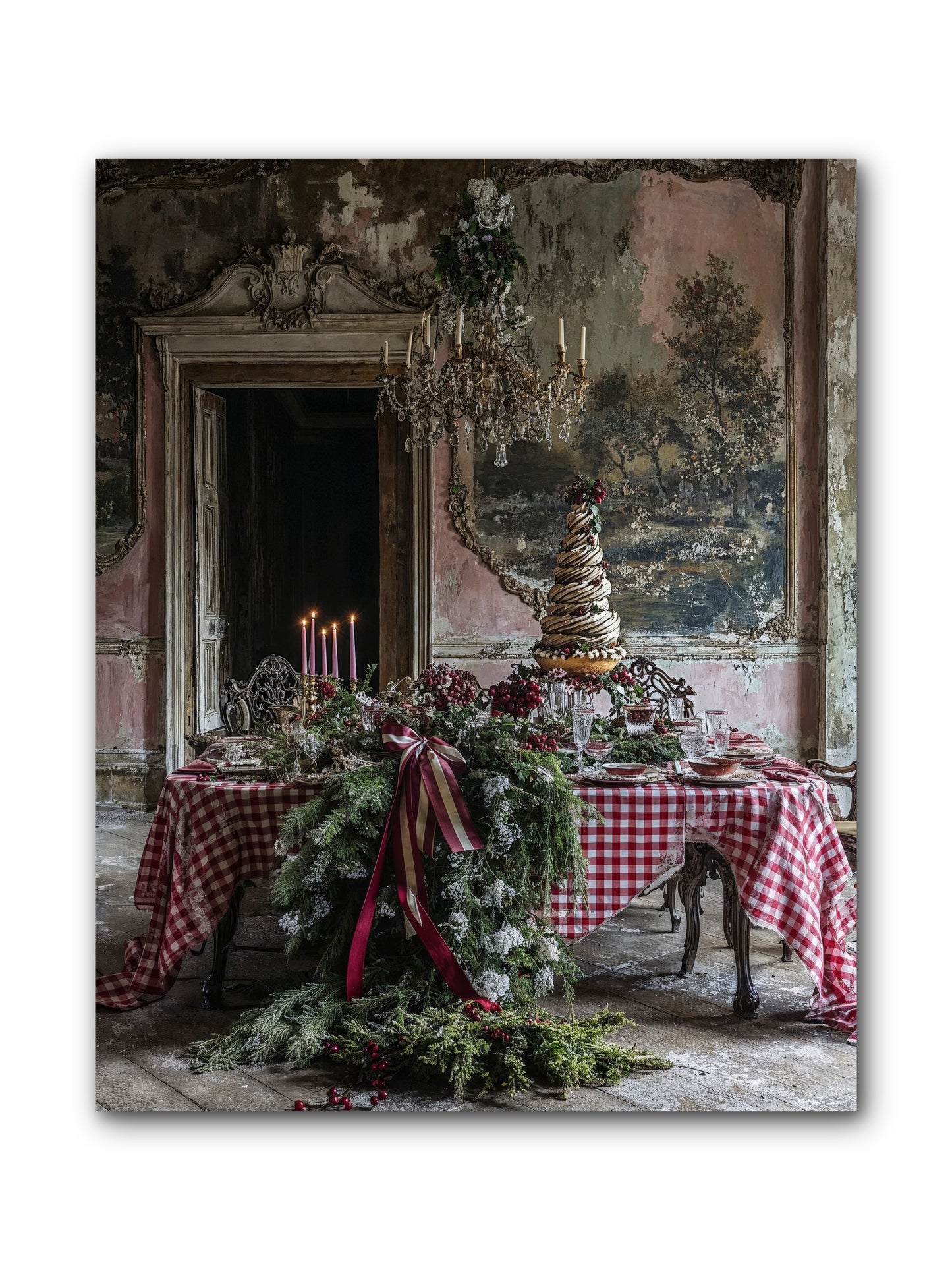 Noël à la Française -- Wrapped Canvas 8x10