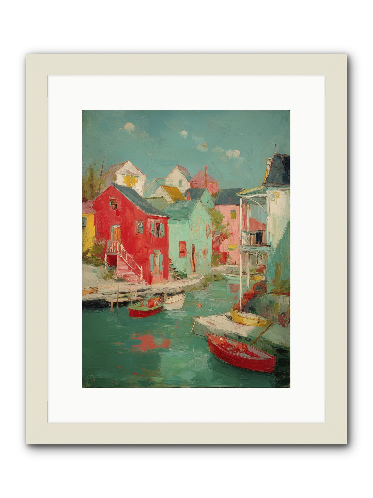 Norman Coast Dreams -- Framed Print - White 12x16