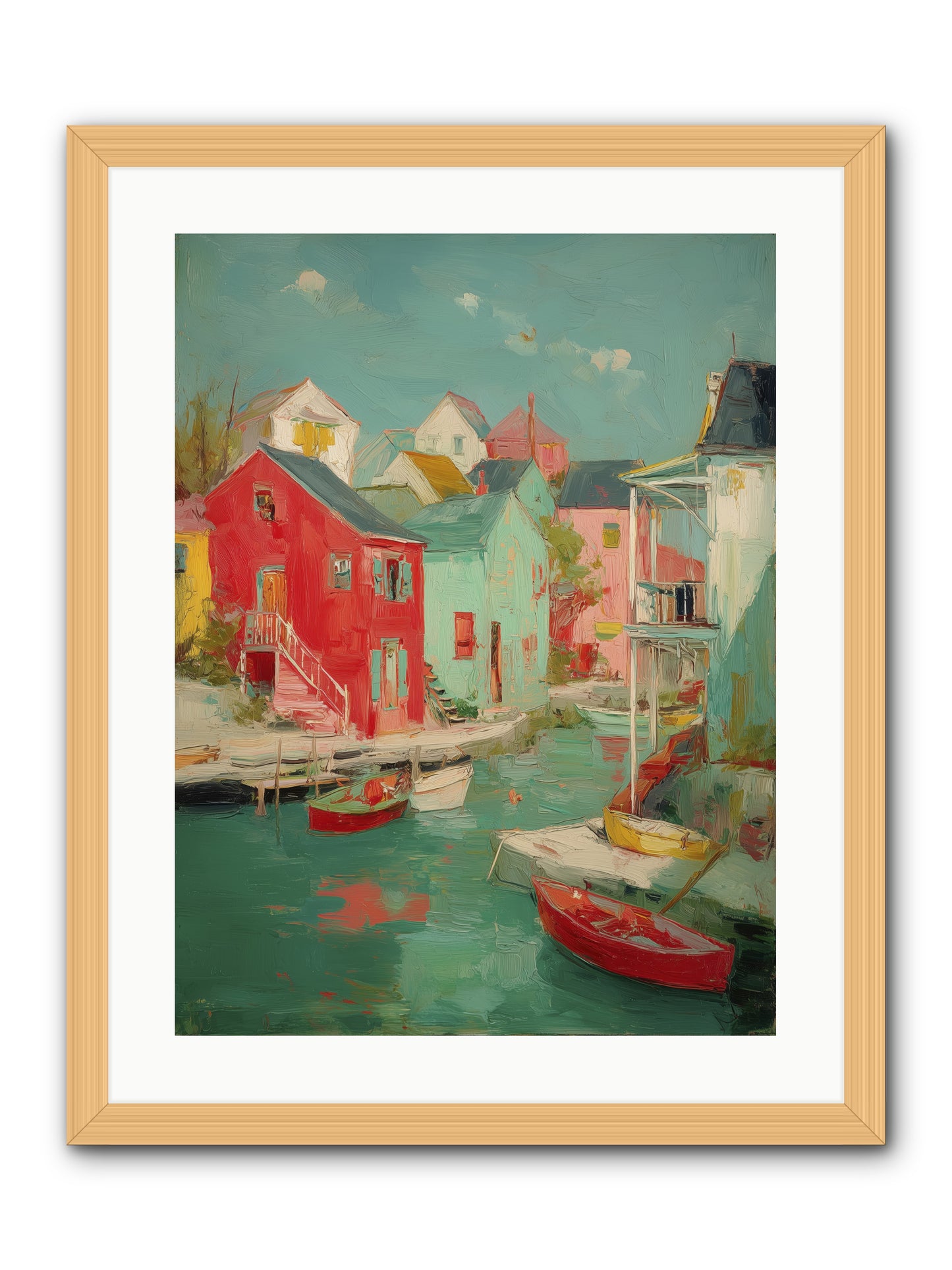 Norman Coast Dreams -- Framed Print - Natural 18x24