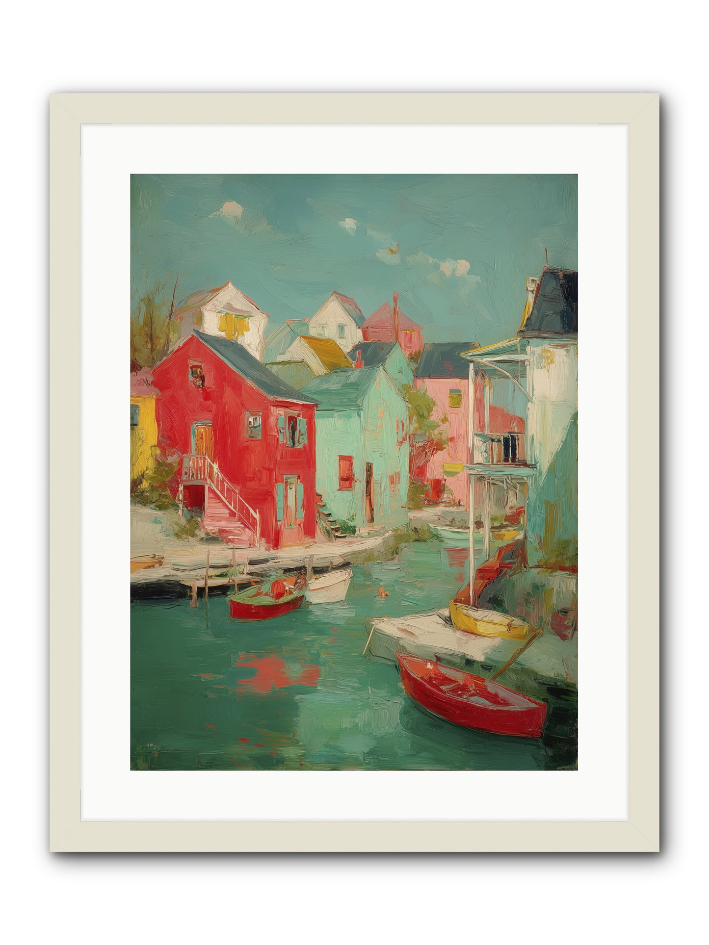 Norman Coast Dreams -- Framed Print - White 18x24