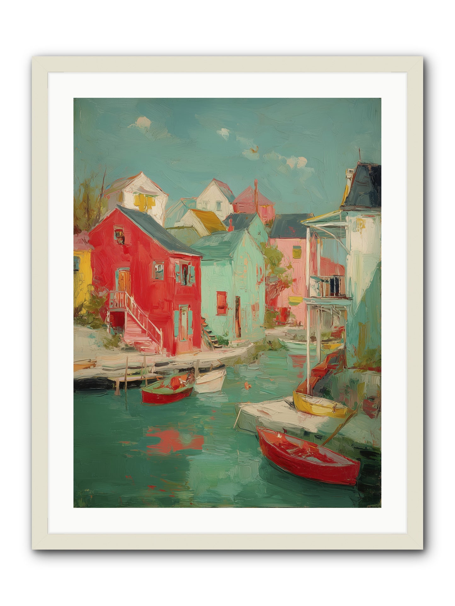 Norman Coast Dreams -- Framed Print - White 24x32