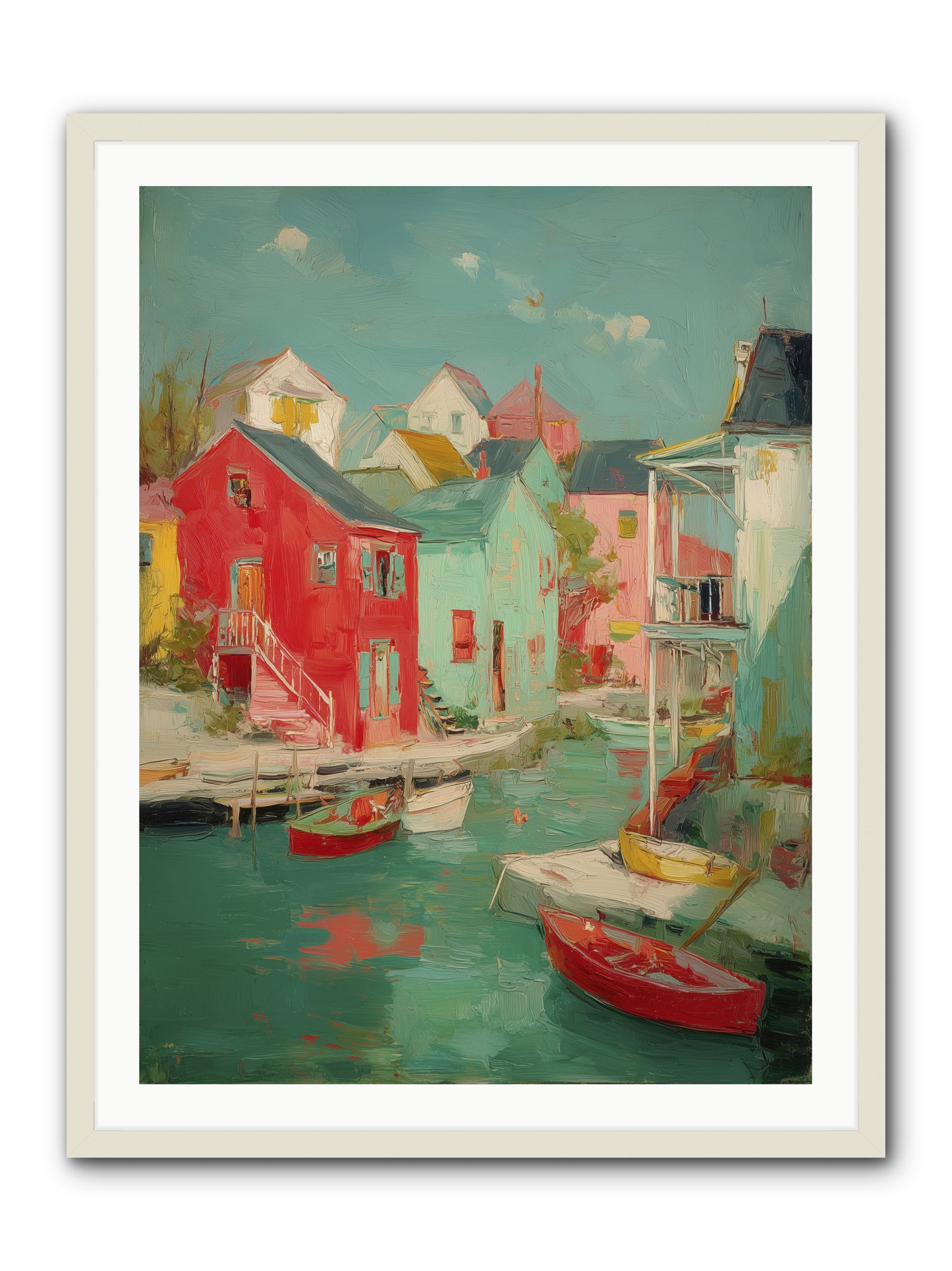 Norman Coast Dreams -- Framed Print - White 30x40