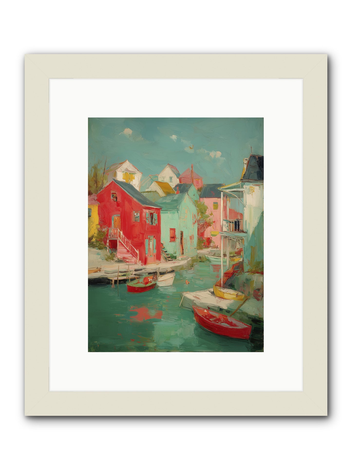 Norman Coast Dreams -- Framed Print - White 9x12