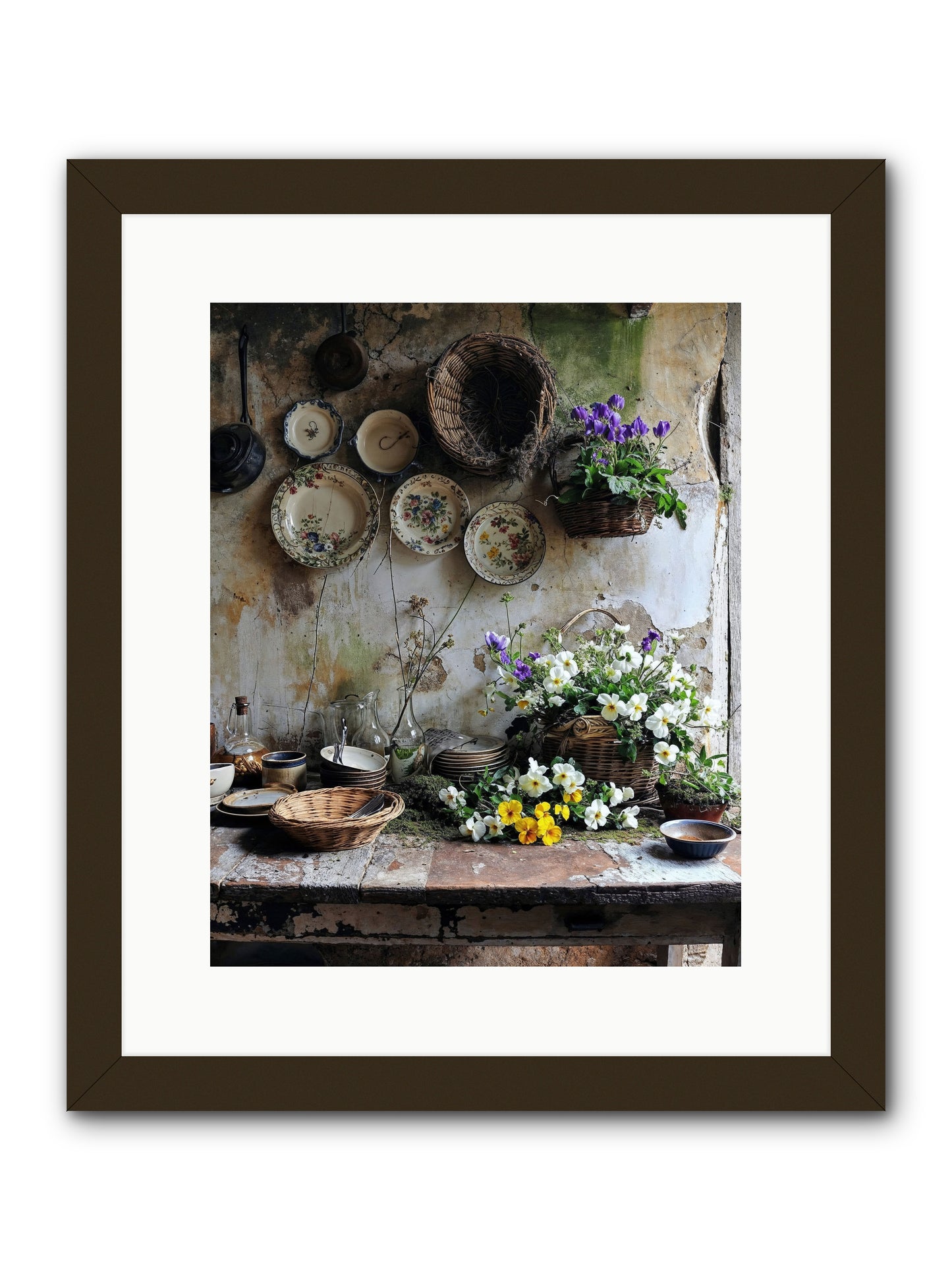 Not Far From Kensington -- Framed Print - Black 12x15