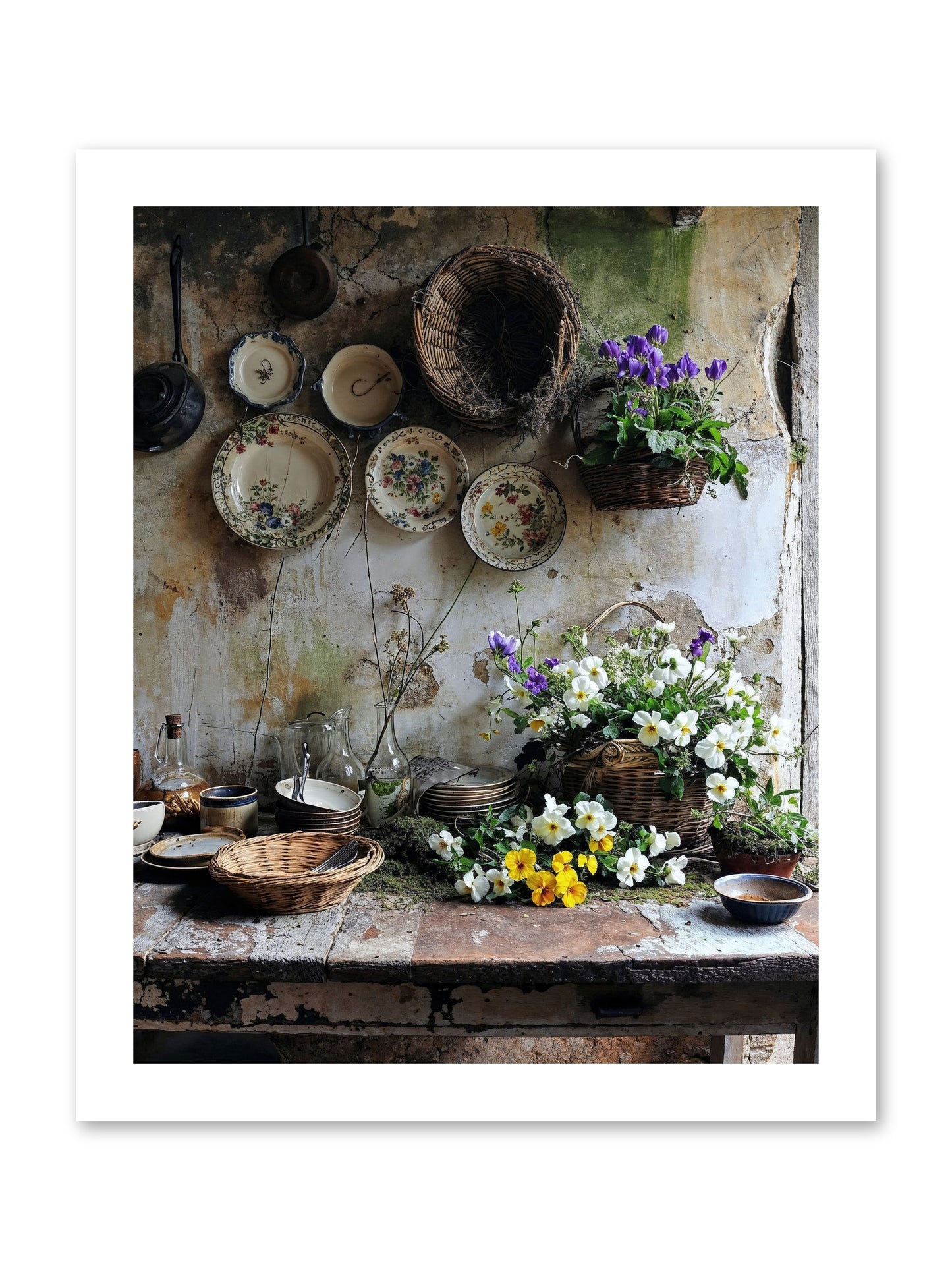 Not Far From Kensington -- Loose Canvas Print 12x15