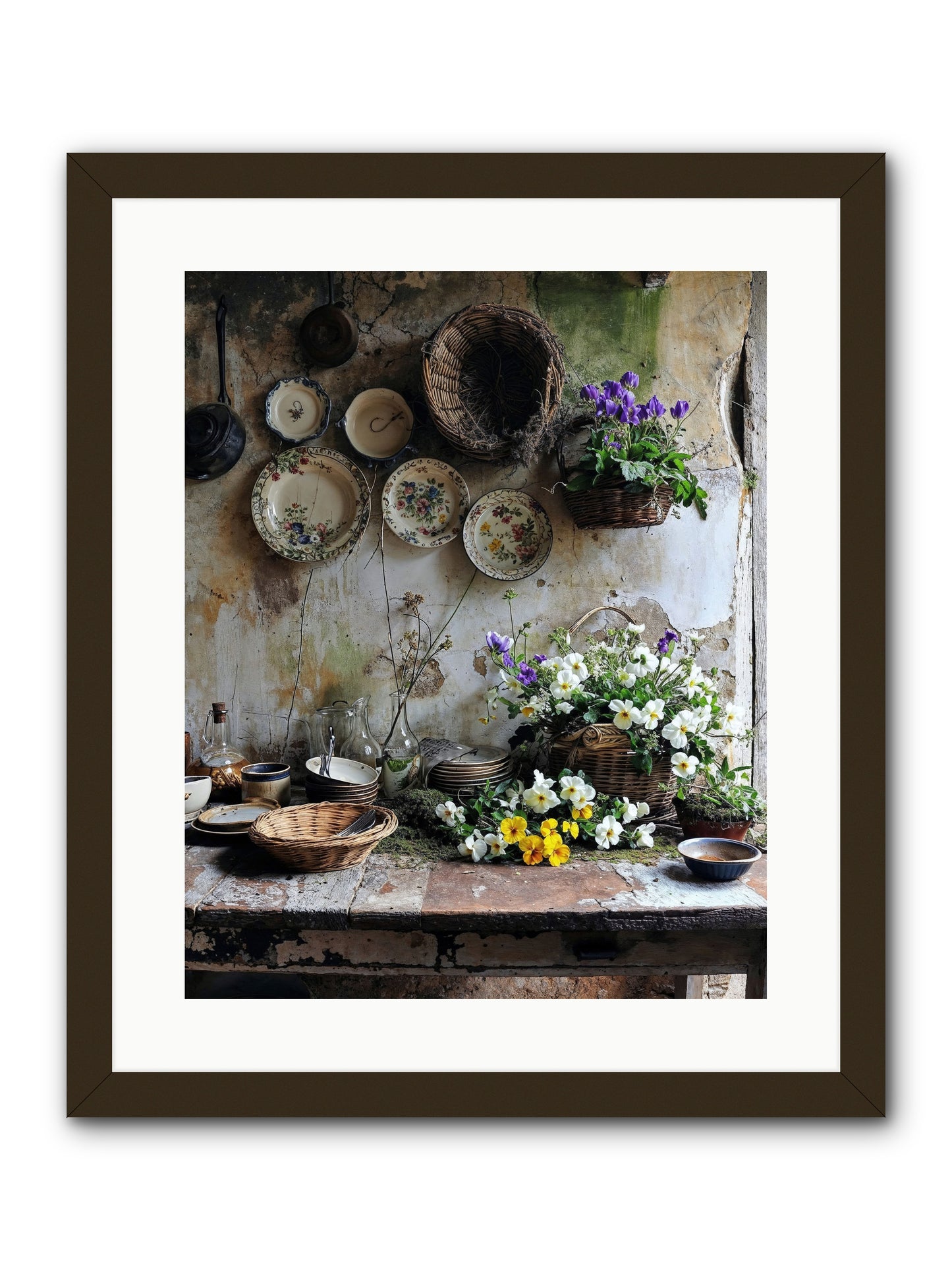 Not Far From Kensington -- Framed Print - Black 16x20