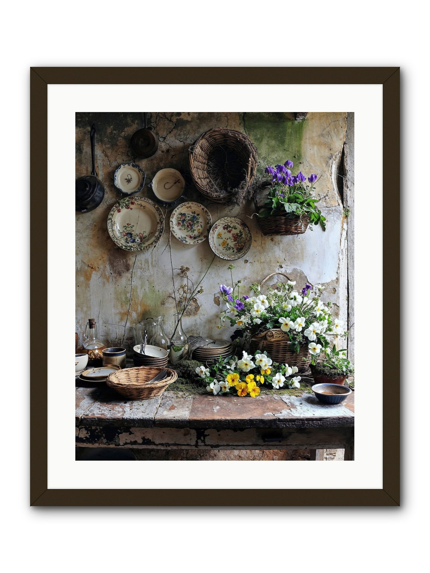 Not Far From Kensington -- Framed Print - Black 20x25