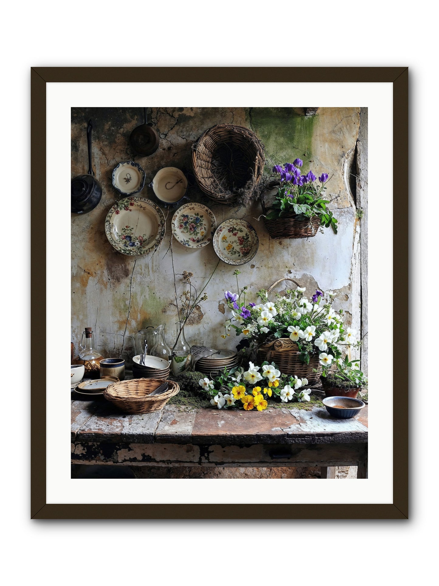 Not Far From Kensington -- Framed Print - Black 24x30