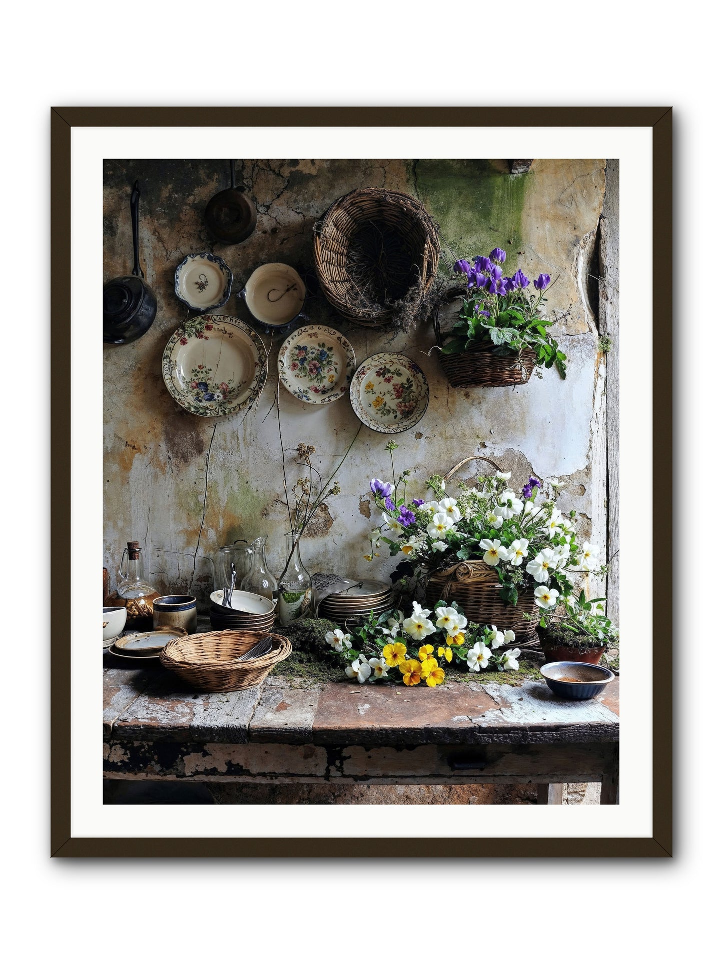 Not Far From Kensington -- Framed Print - Black 32x40