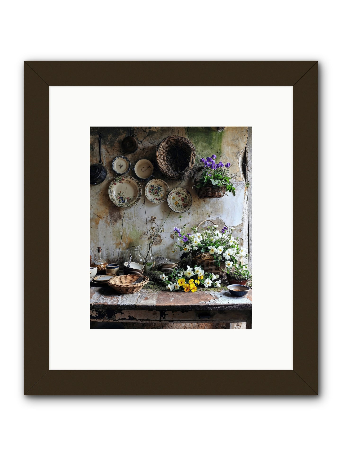 Not Far From Kensington -- Framed Print - Black 8x10