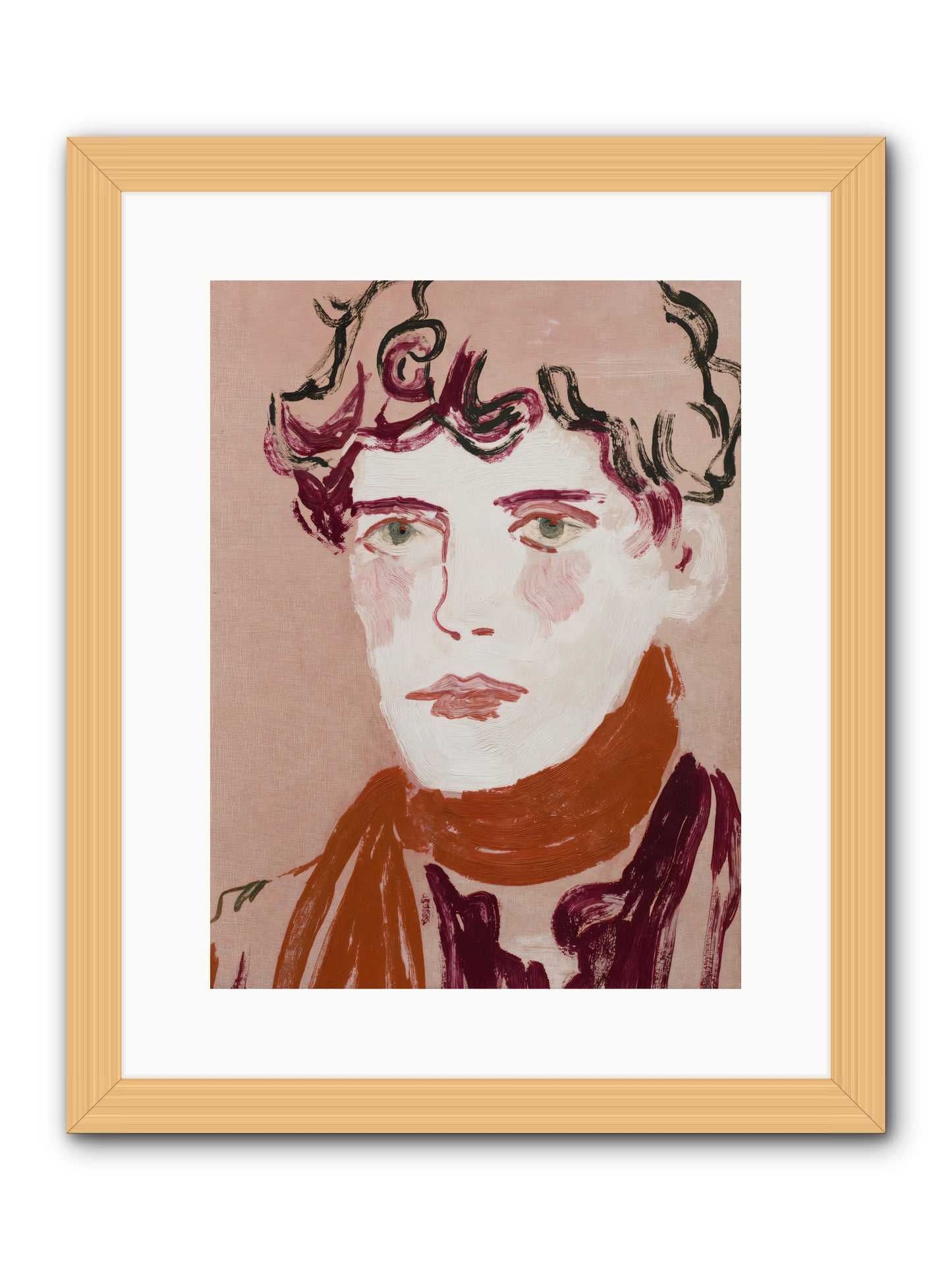 Not The Masquerading Type -- Framed Print - Natural 12x16