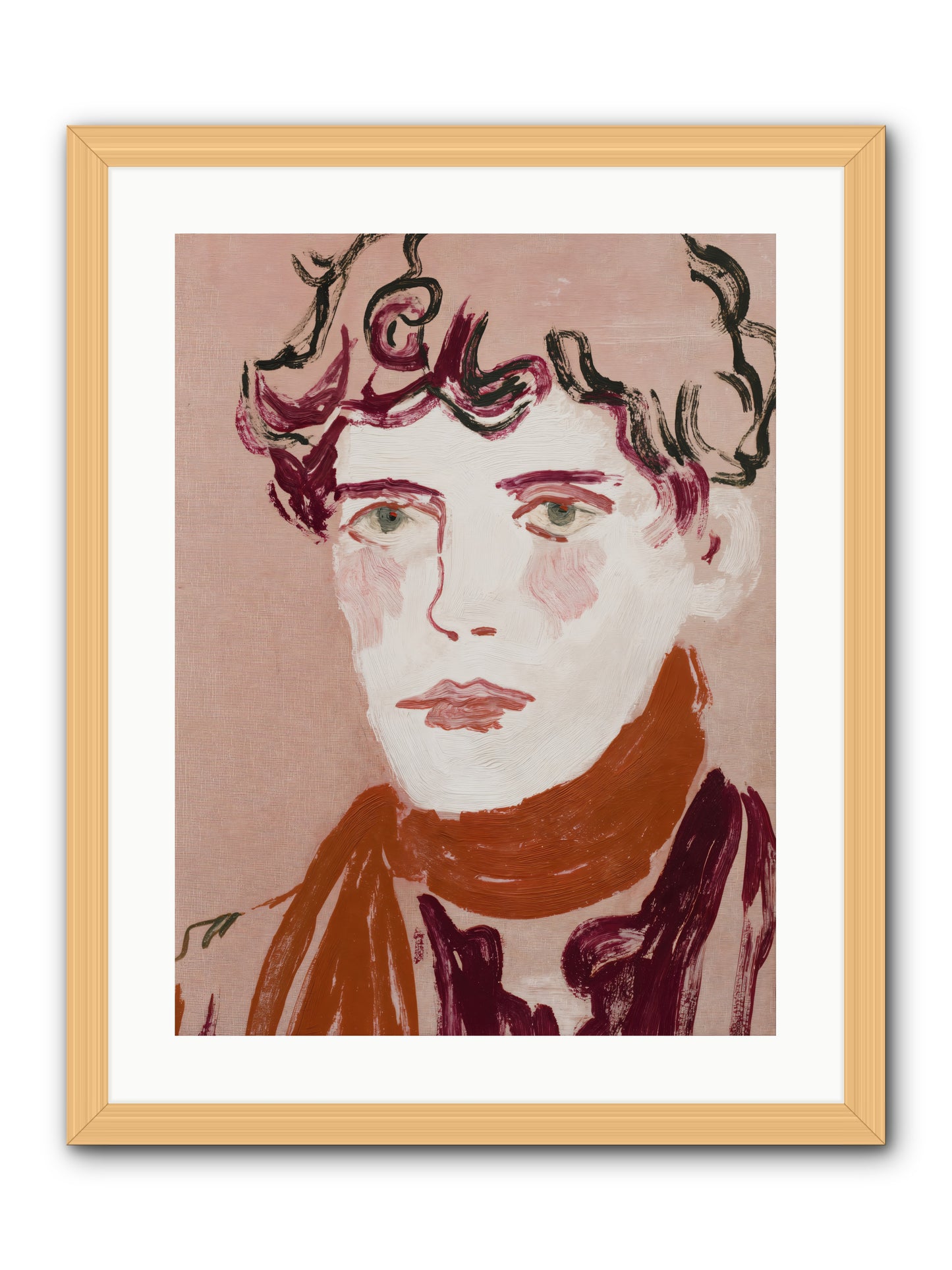 Not The Masquerading Type -- Framed Print - Natural 18x24