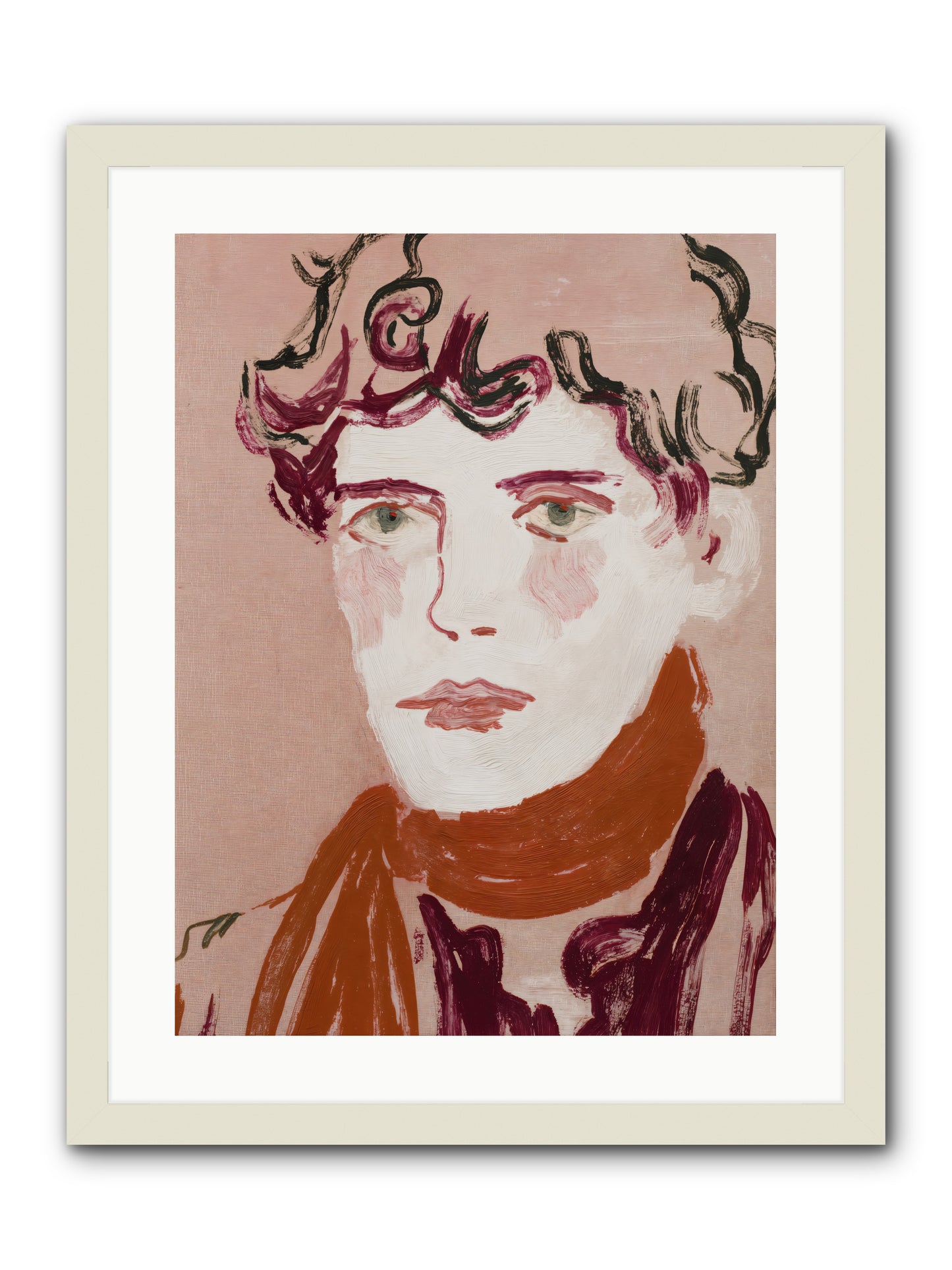 Not The Masquerading Type -- Framed Print - White 18x24