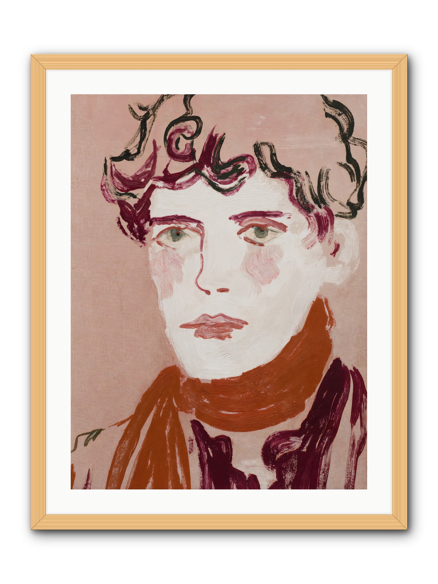 Not The Masquerading Type -- Framed Print - Natural 24x32