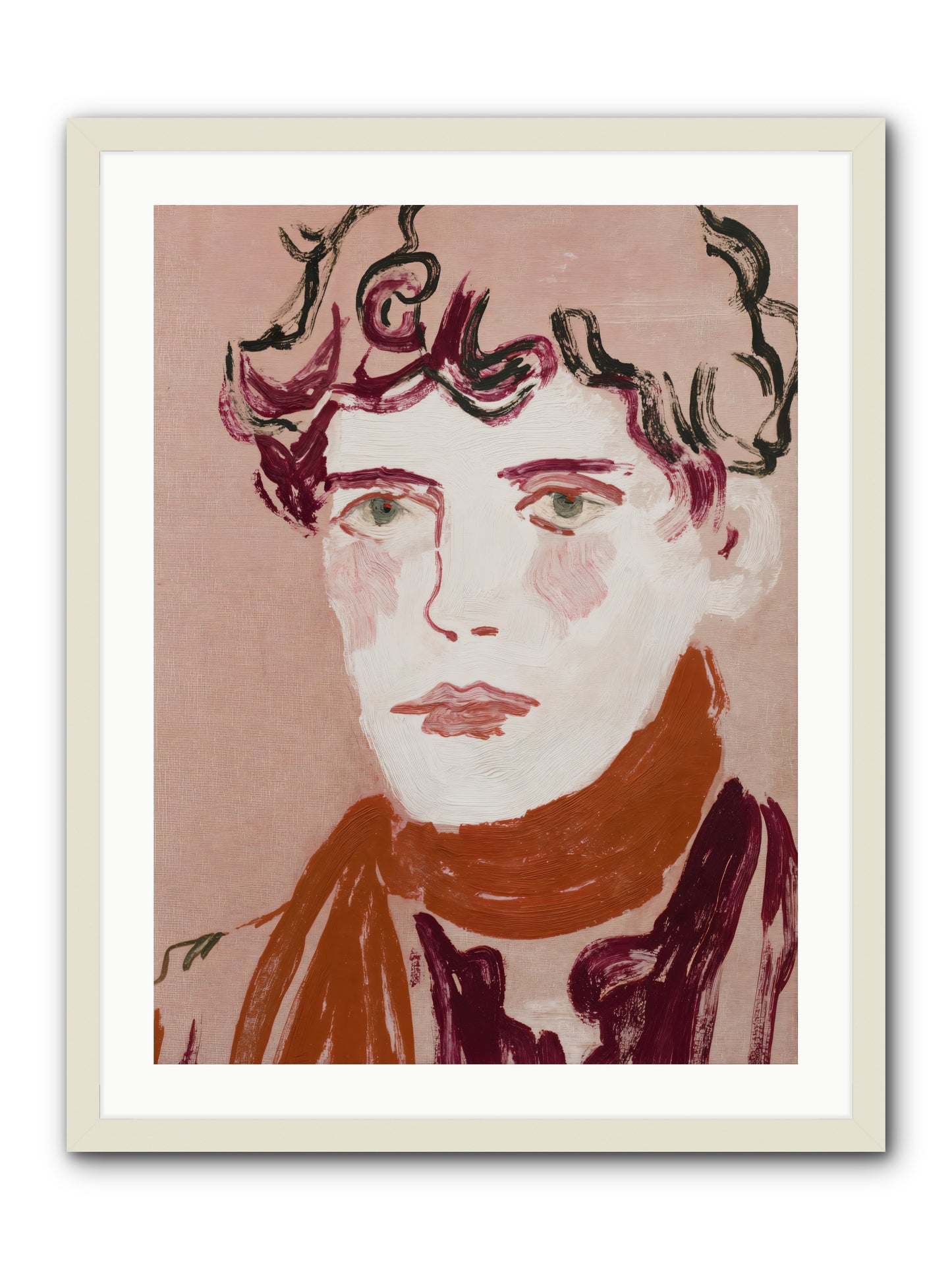 Not The Masquerading Type -- Framed Print - White 24x32