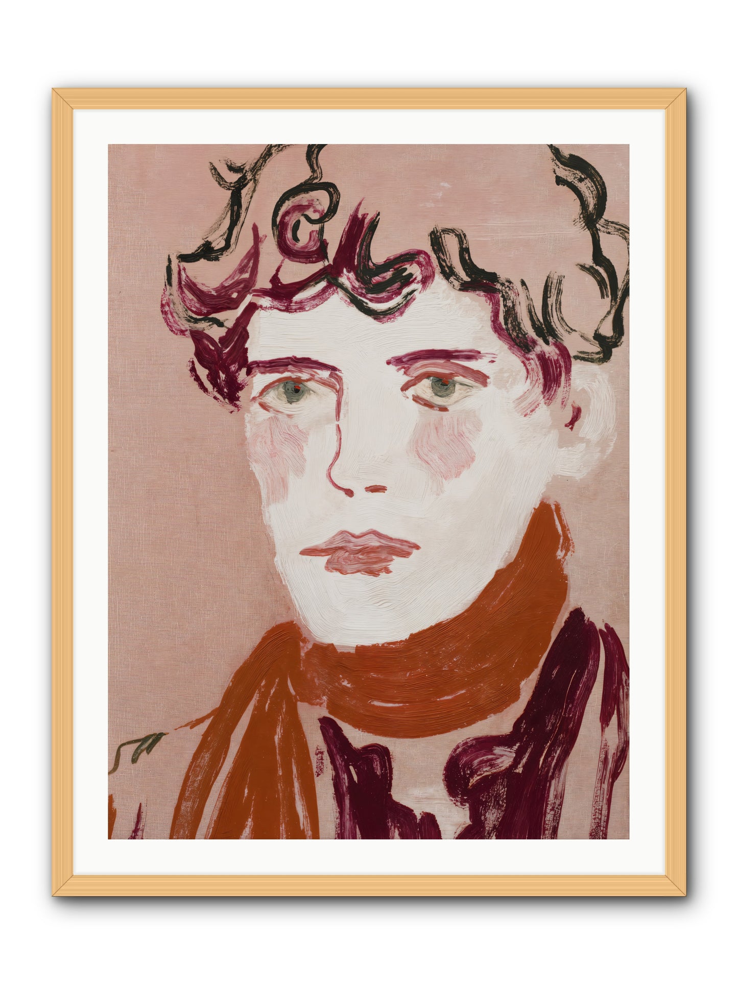 Not The Masquerading Type -- Framed Print - Natural 30x40