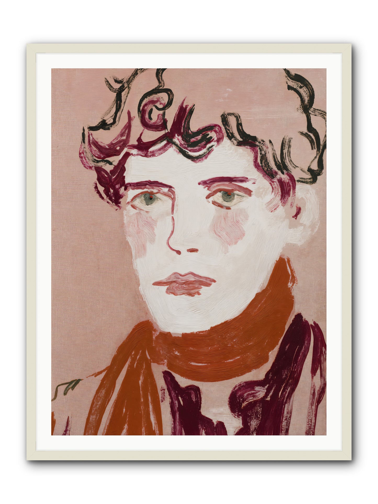 Not The Masquerading Type -- Framed Print - White 36x48