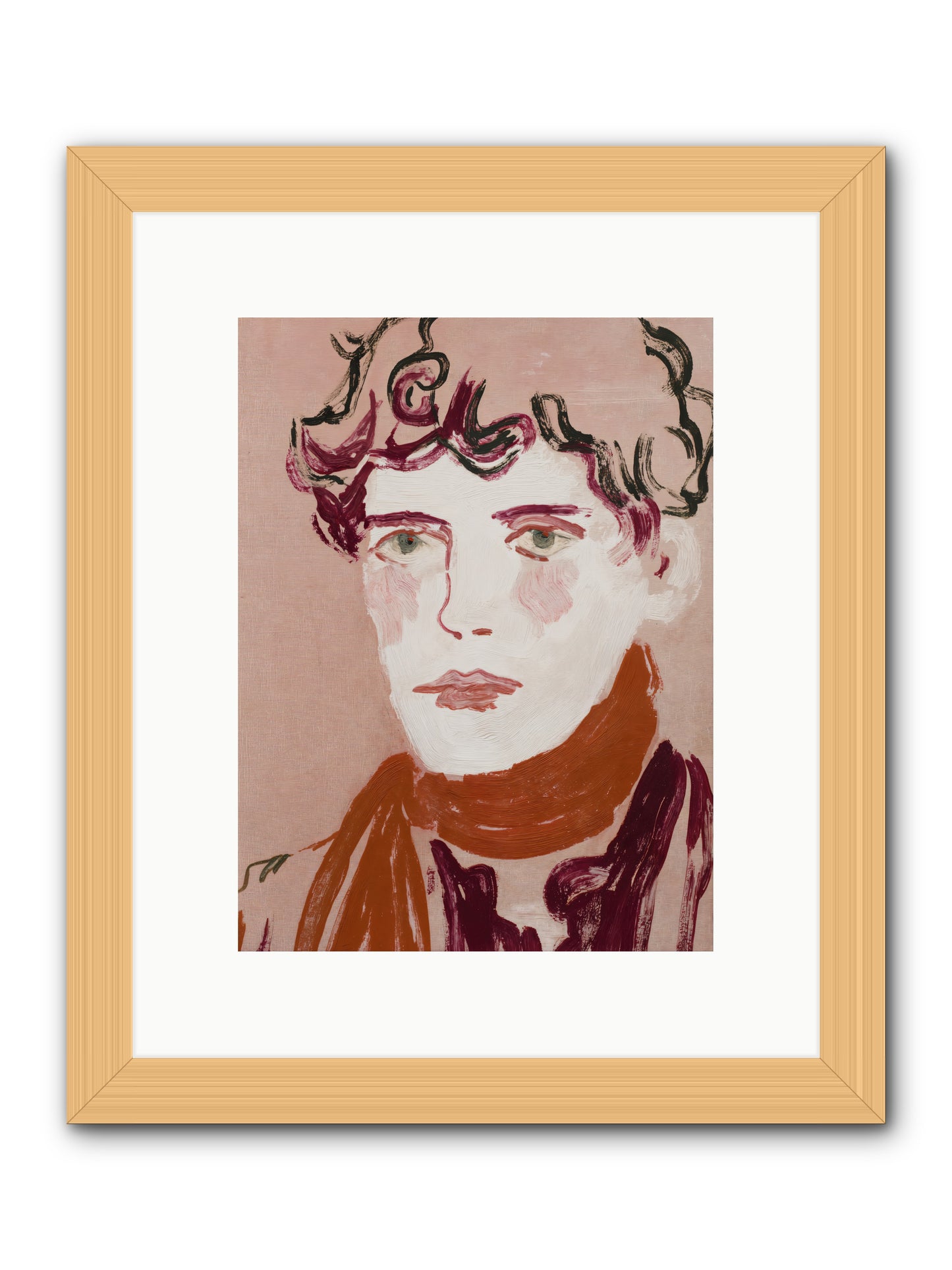 Not The Masquerading Type -- Framed Print - Natural 9x12