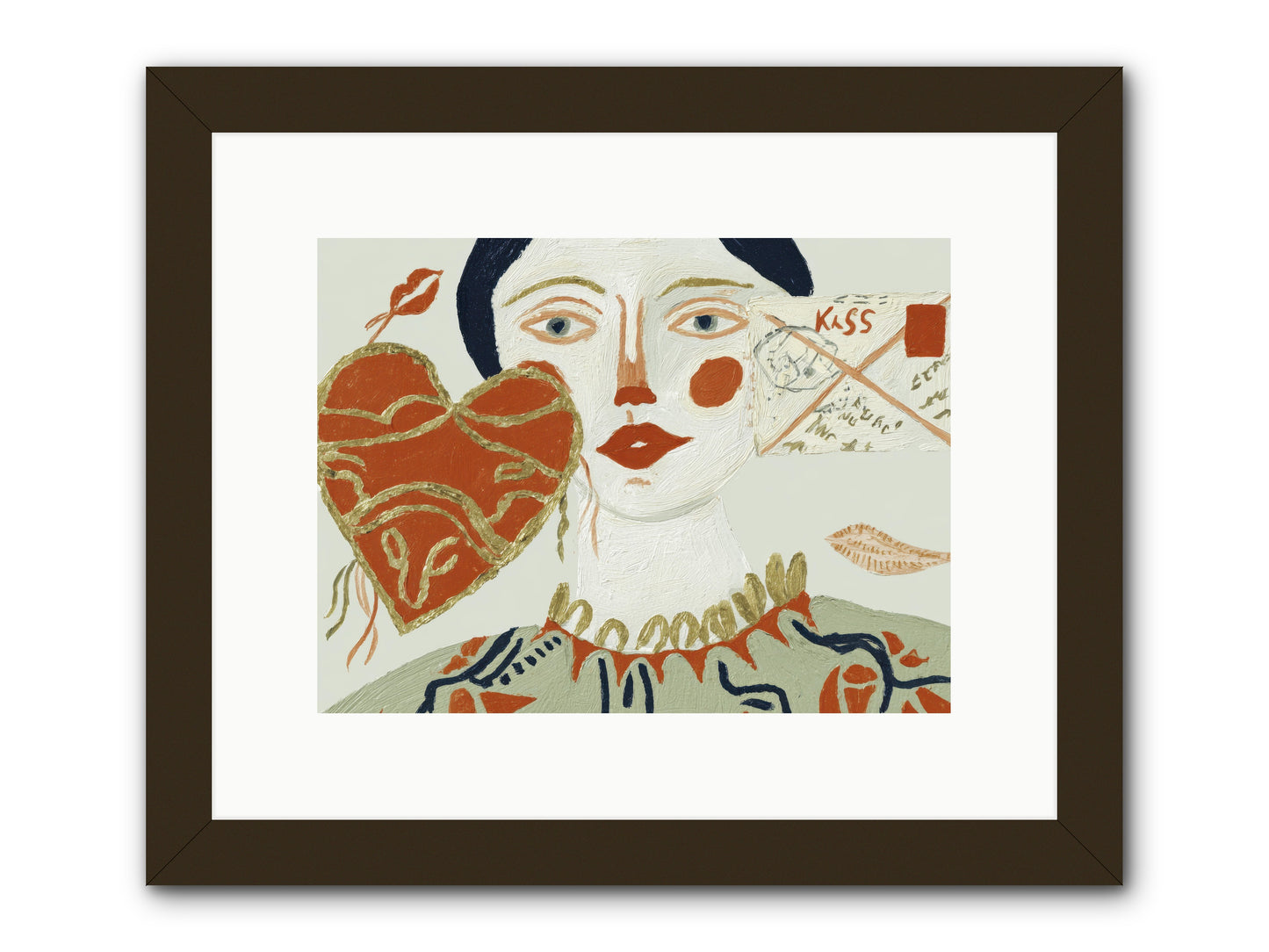 Notes For A Very Good Heart -- Framed Print - Black 12x9