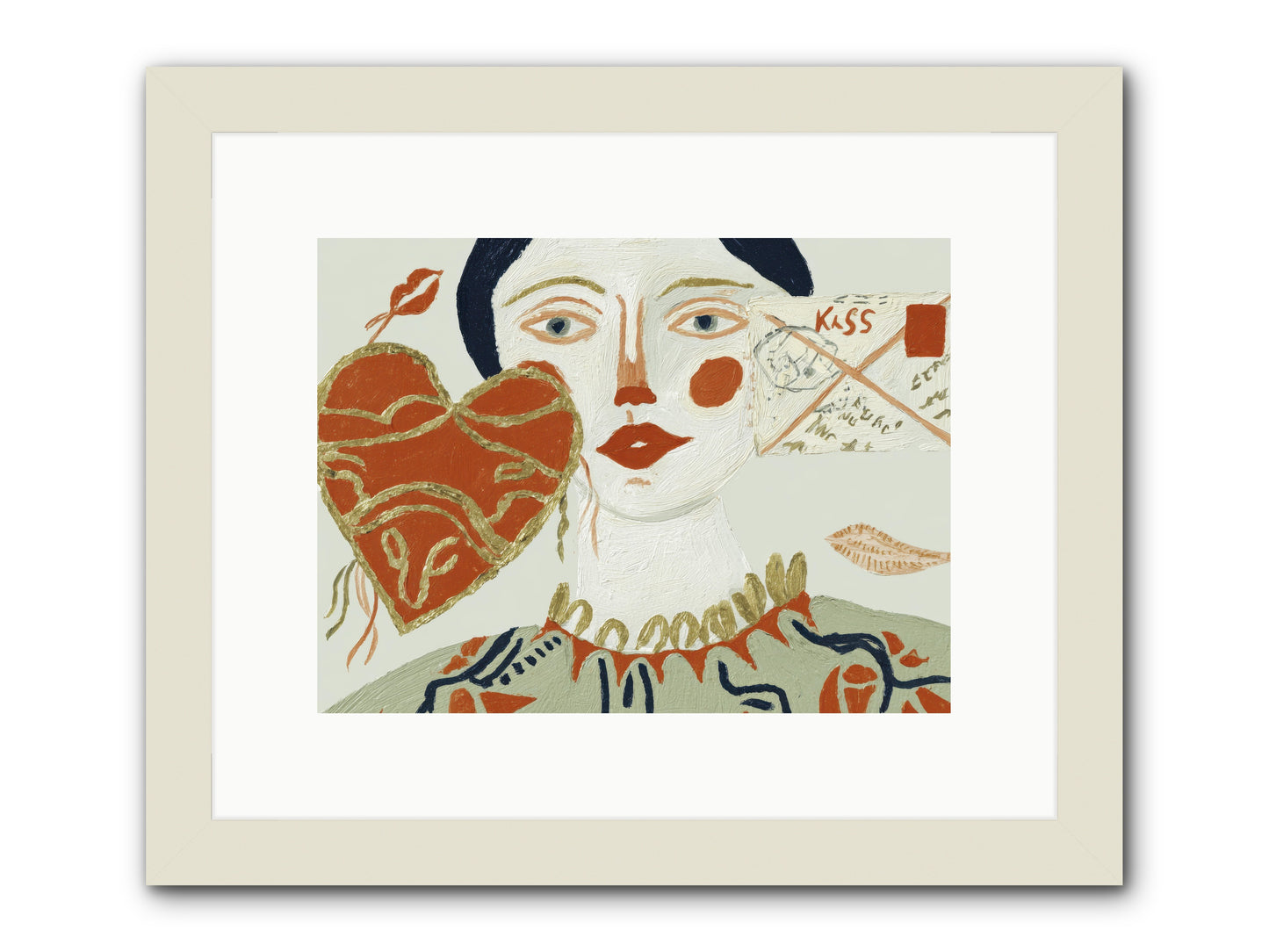 Notes For A Very Good Heart -- Framed Print - White 12x9