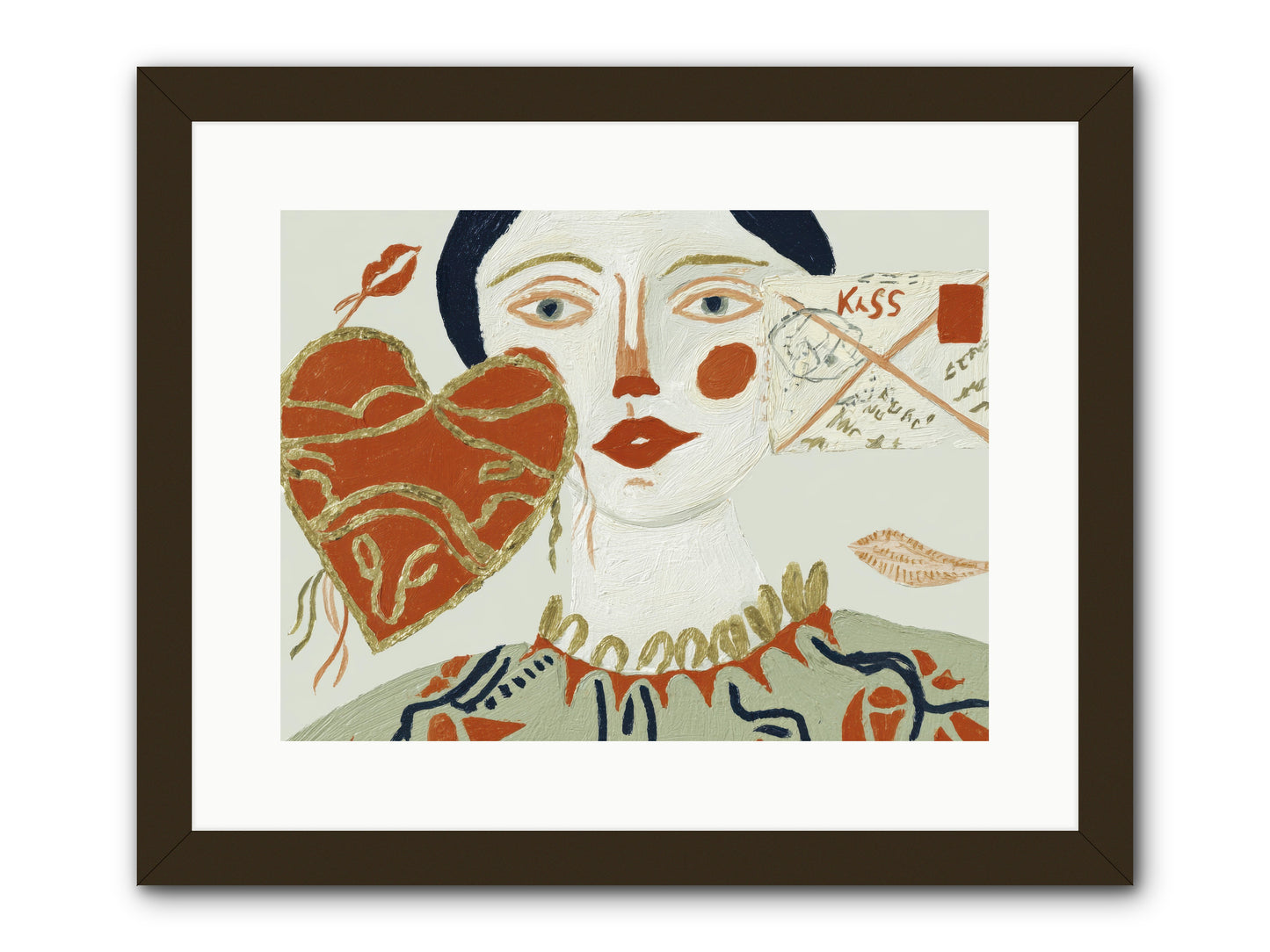 Notes For A Very Good Heart -- Framed Print - Black 16x12