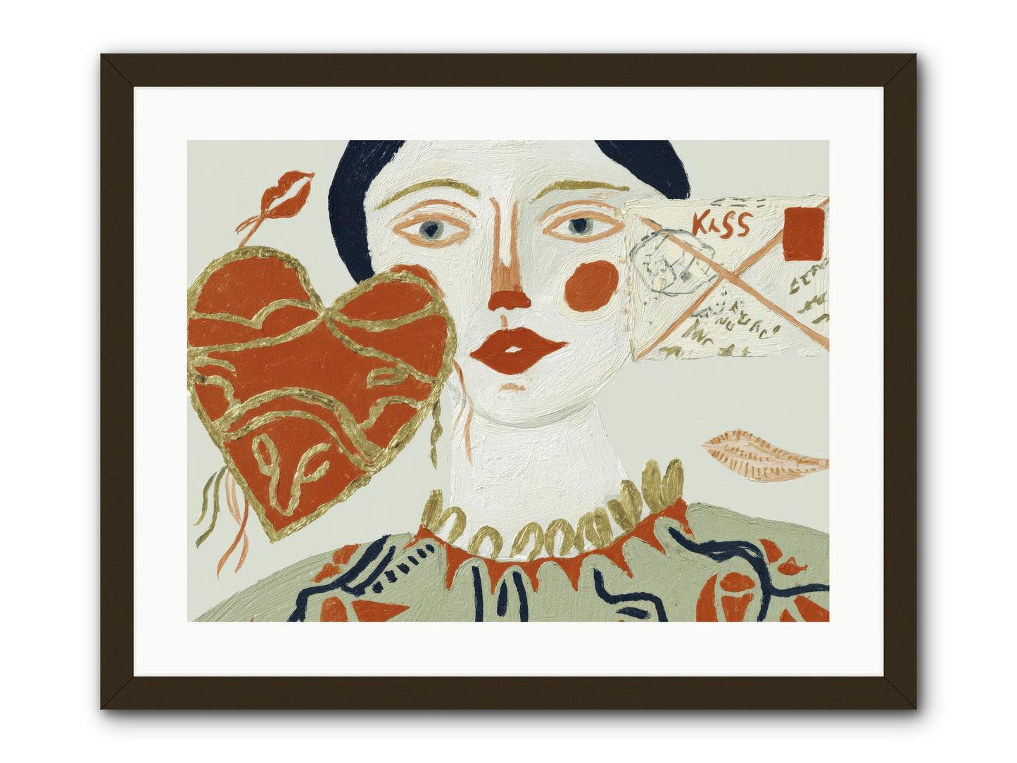 Notes For A Very Good Heart -- Framed Print - Black 24x18