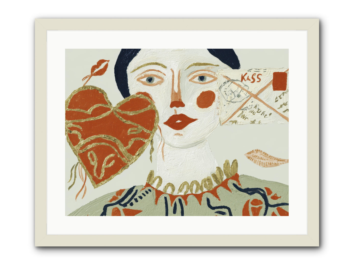 Notes For A Very Good Heart -- Framed Print - White 24x18