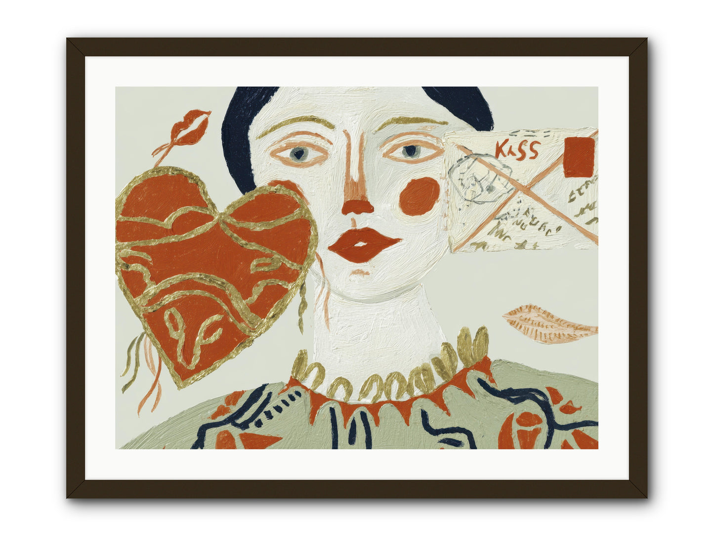 Notes For A Very Good Heart -- Framed Print - Black 32x24