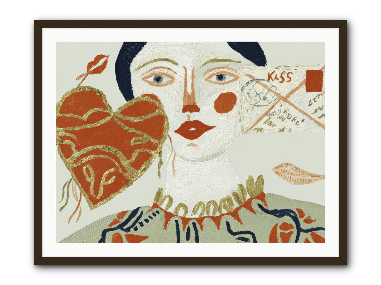 Notes For A Very Good Heart -- Framed Print - Black 40x30