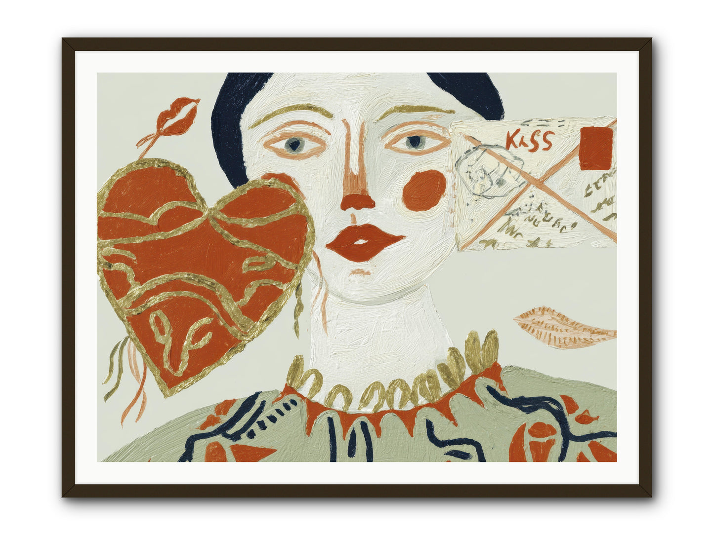 Notes For A Very Good Heart -- Framed Print - Black 48x36