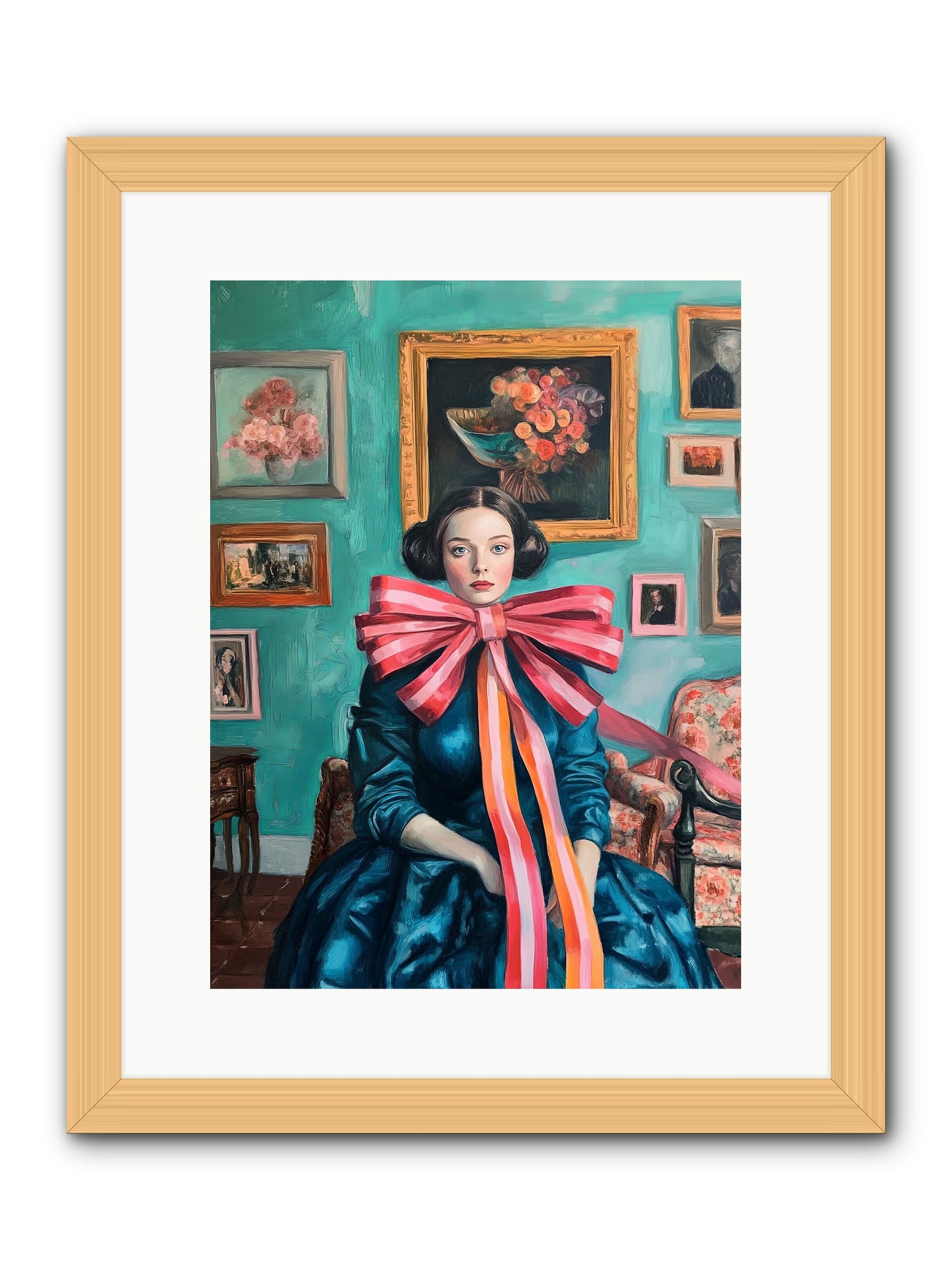 Notes From A Bow Enchantress -- Framed Print - Natural 12x16
