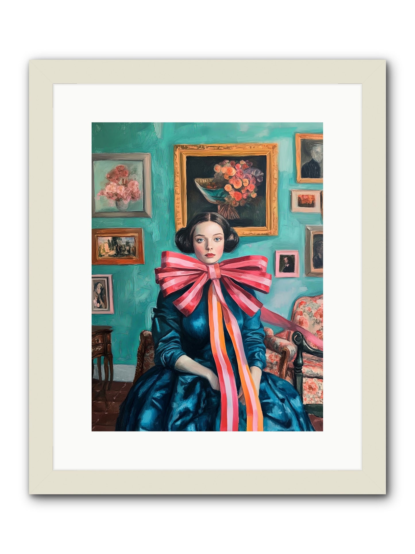 Notes From A Bow Enchantress -- Framed Print - White 12x16