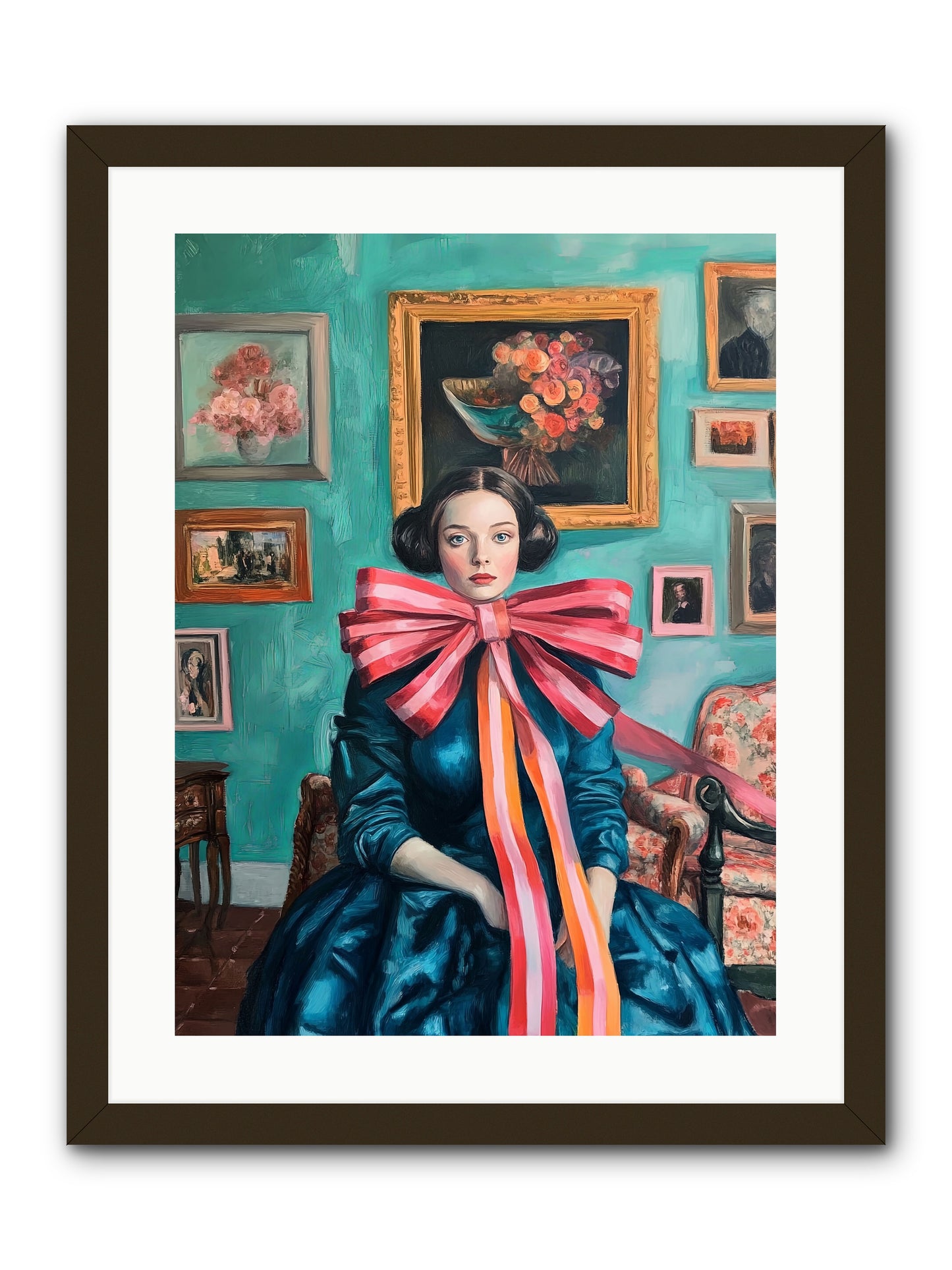 Notes From A Bow Enchantress -- Framed Print - Black 18x24