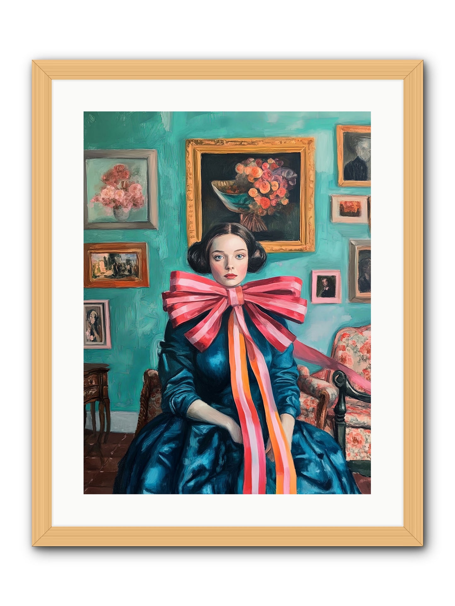 Notes From A Bow Enchantress -- Framed Print - Natural 18x24