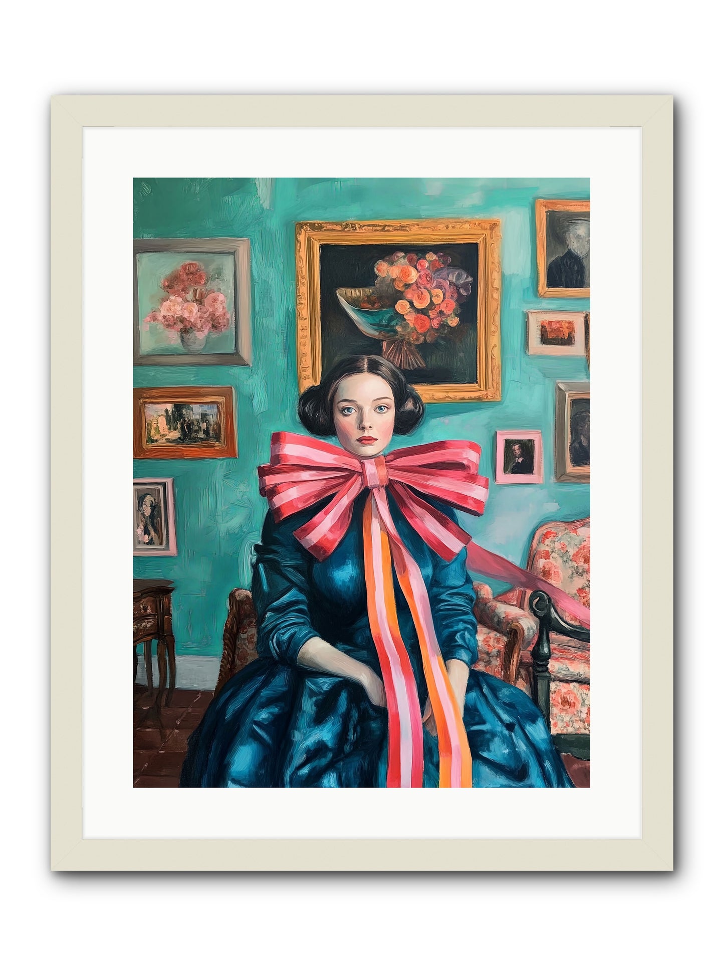 Notes From A Bow Enchantress -- Framed Print - White 18x24
