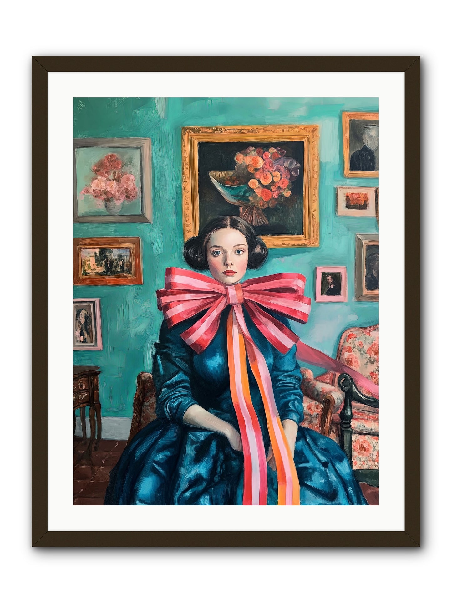 Notes From A Bow Enchantress -- Framed Print - Black 24x32