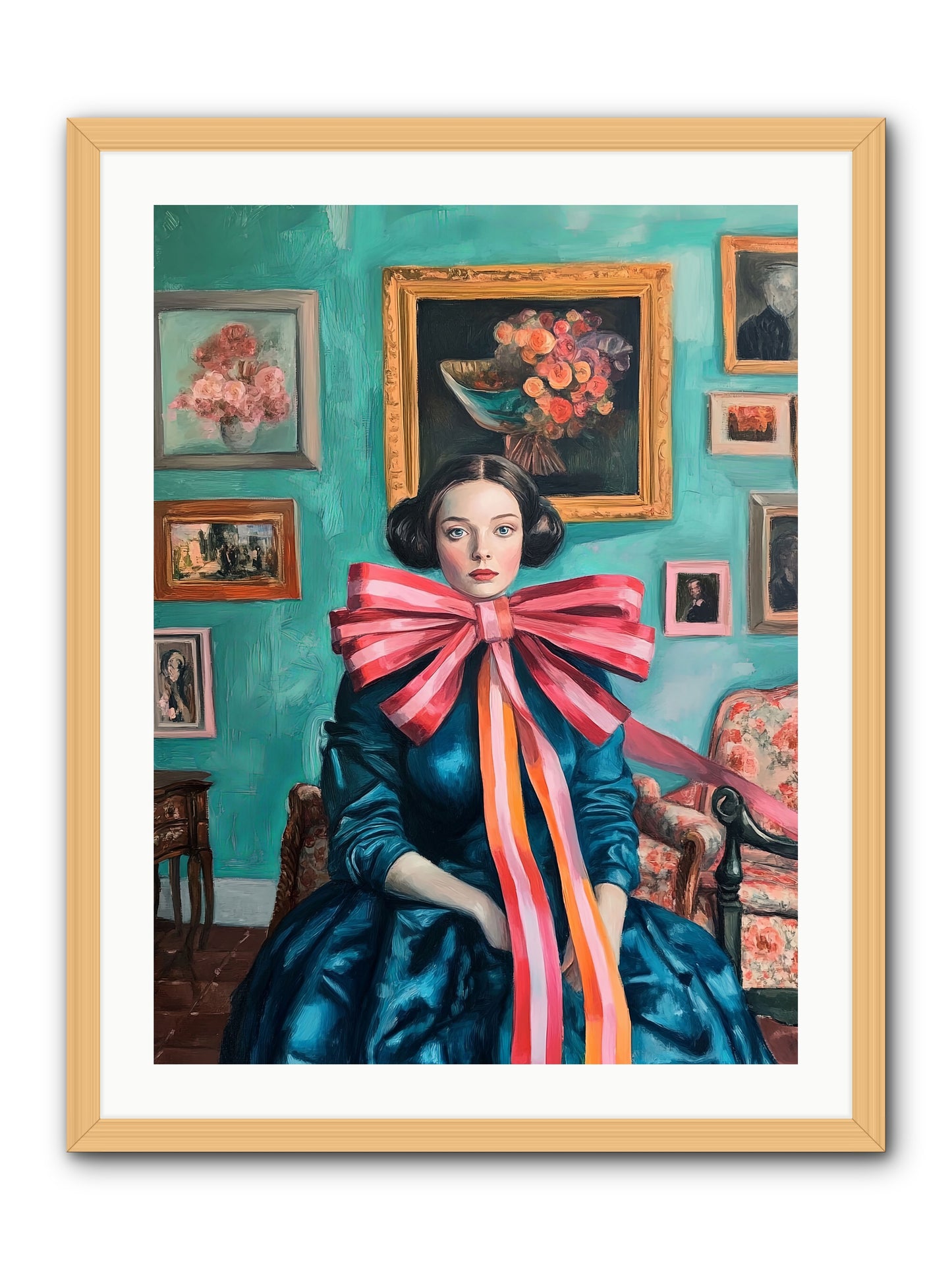 Notes From A Bow Enchantress -- Framed Print - Natural 24x32