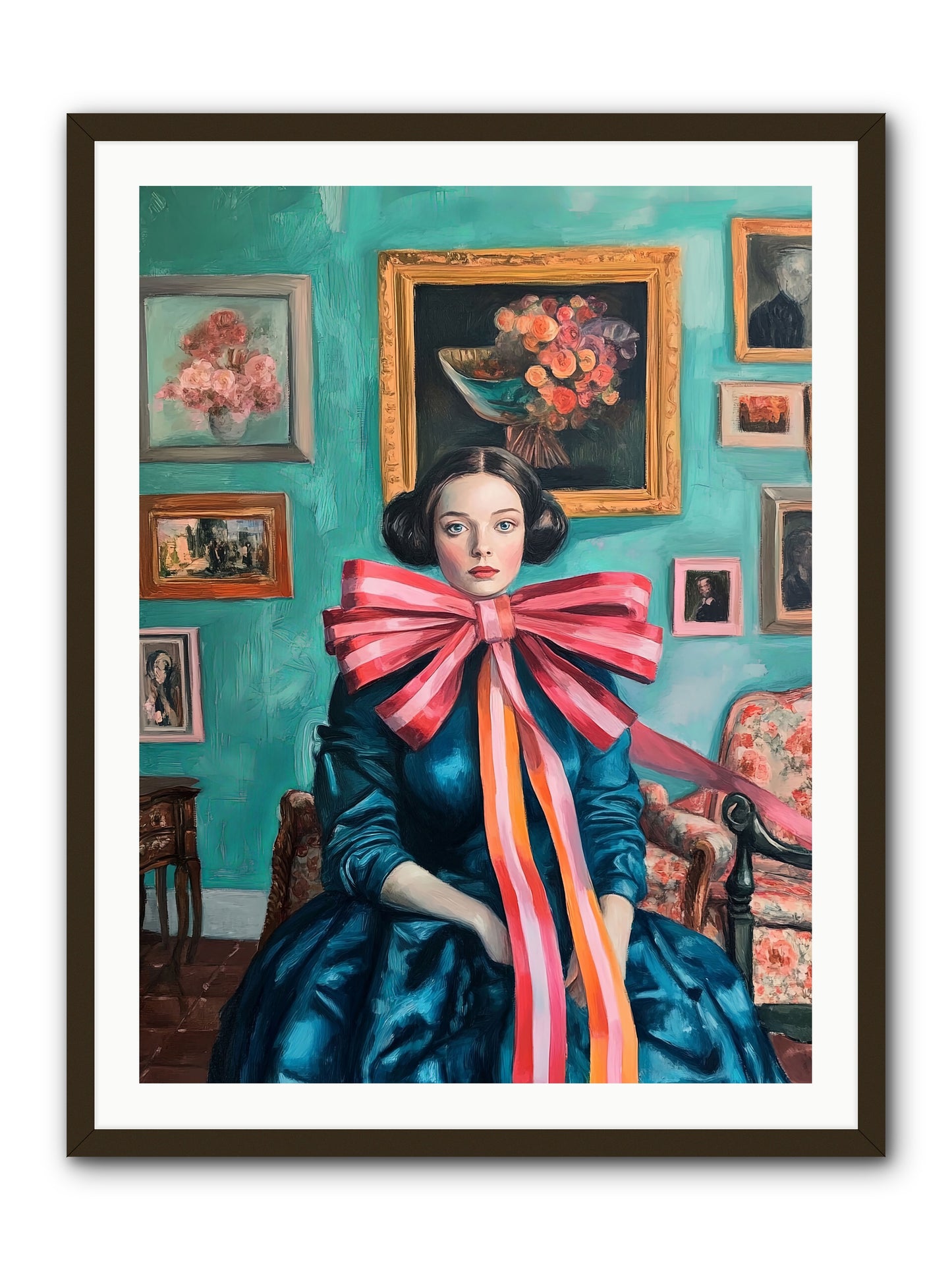 Notes From A Bow Enchantress -- Framed Print - Black 30x40