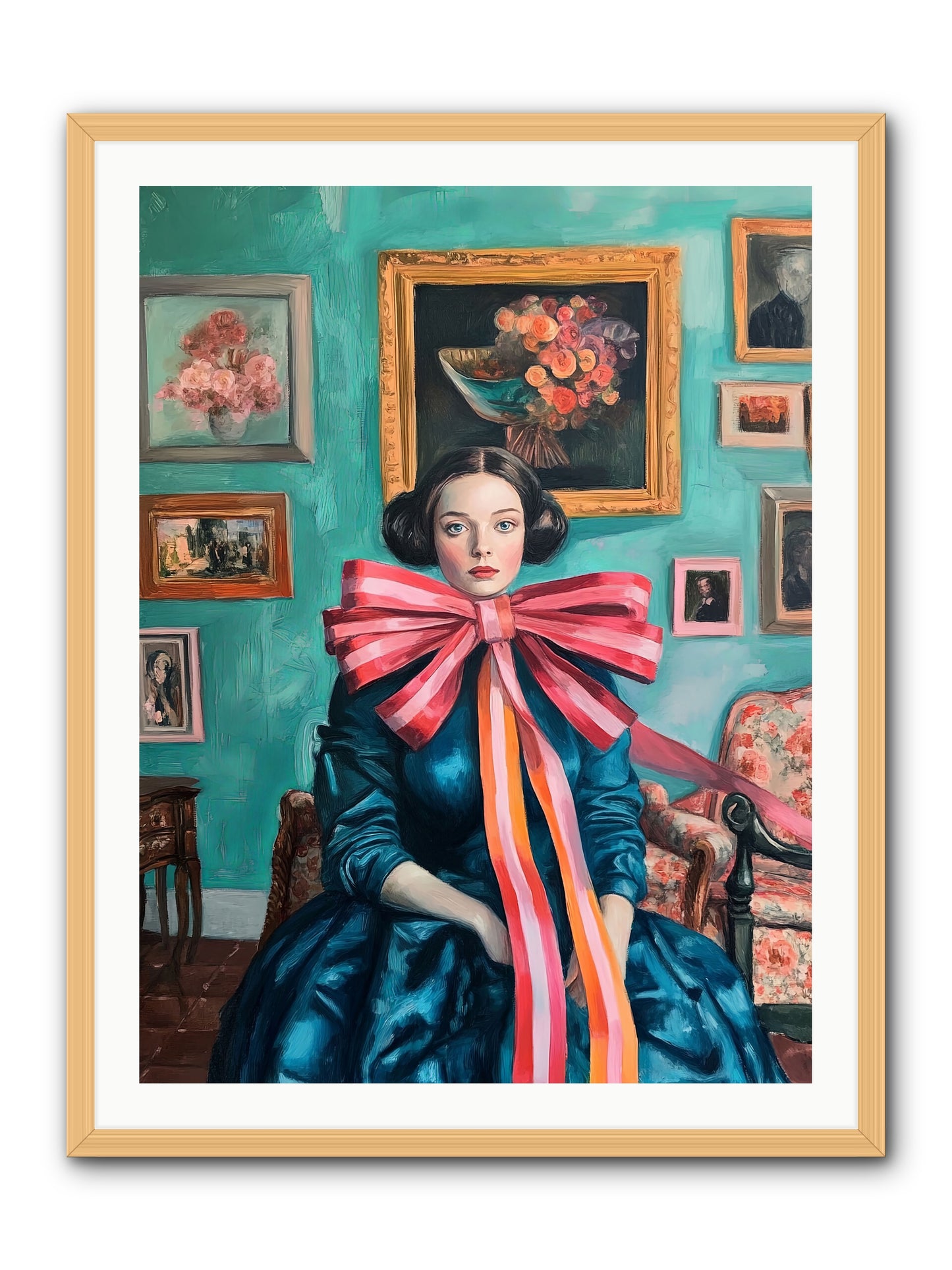 Notes From A Bow Enchantress -- Framed Print - Natural 30x40