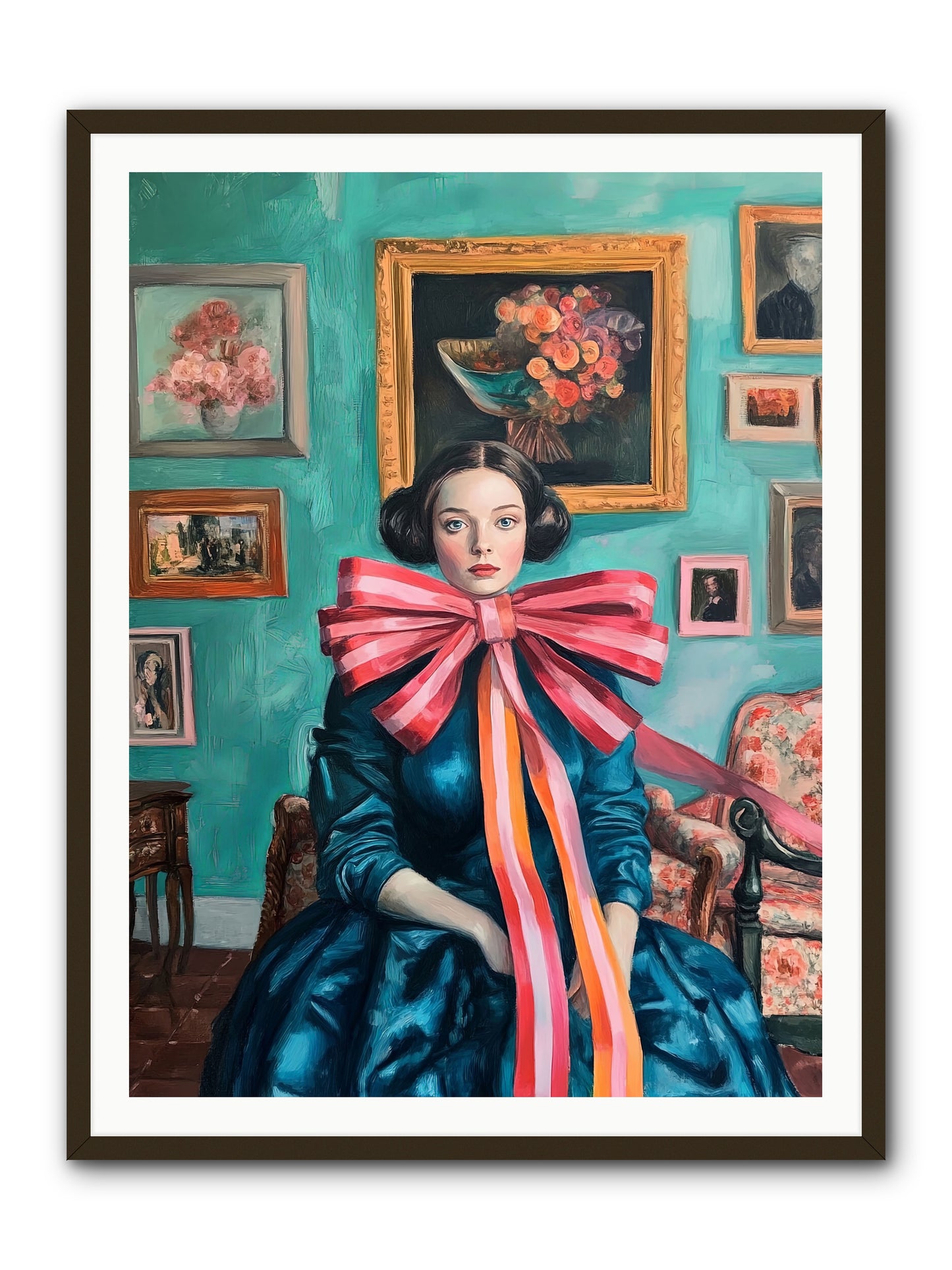 Notes From A Bow Enchantress -- Framed Print - Black 36x48