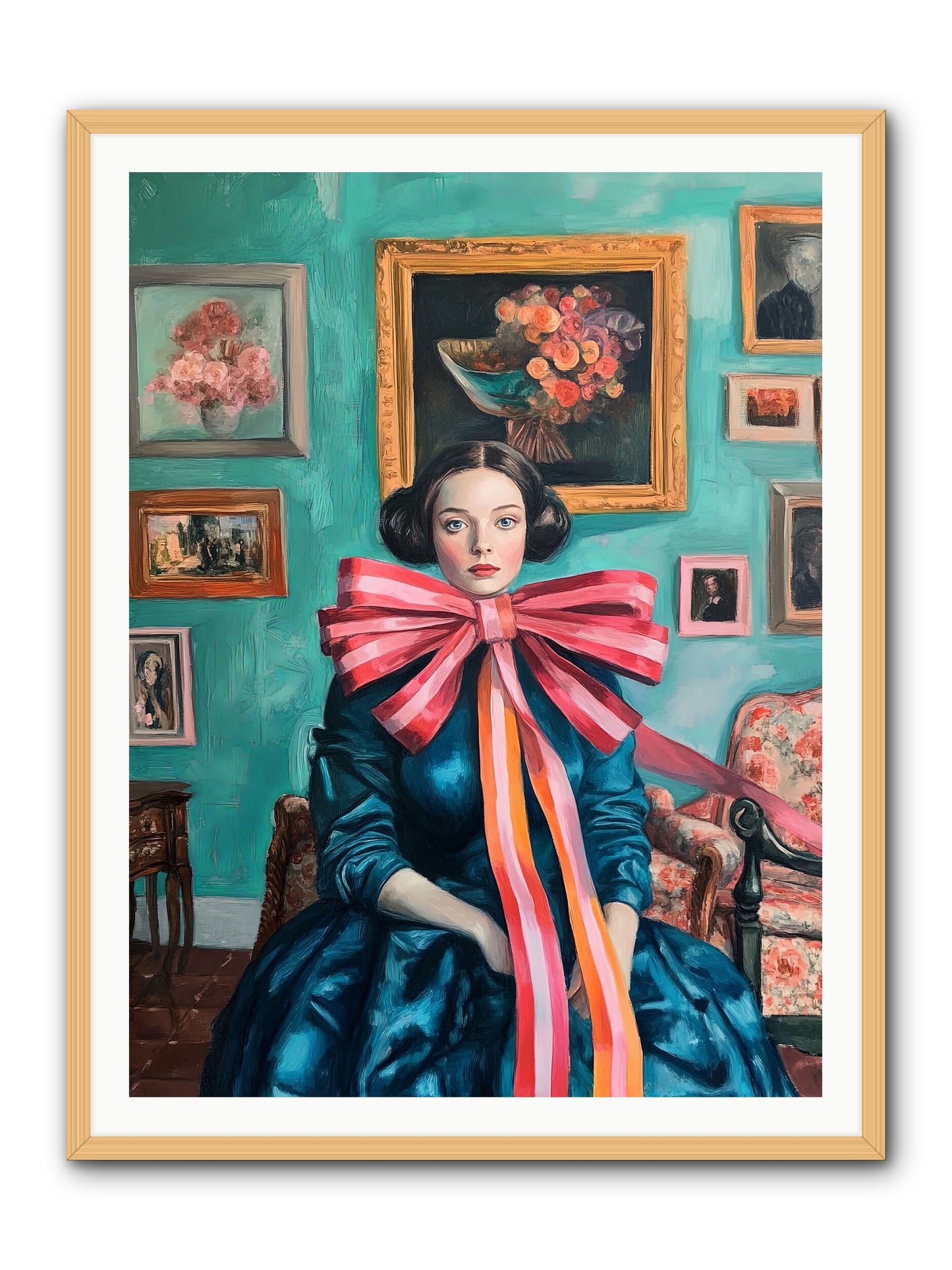 Notes From A Bow Enchantress -- Framed Print - Natural 36x48