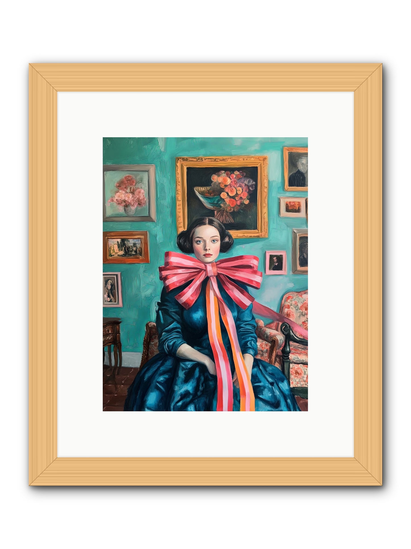 Notes From A Bow Enchantress -- Framed Print - Natural 9x12