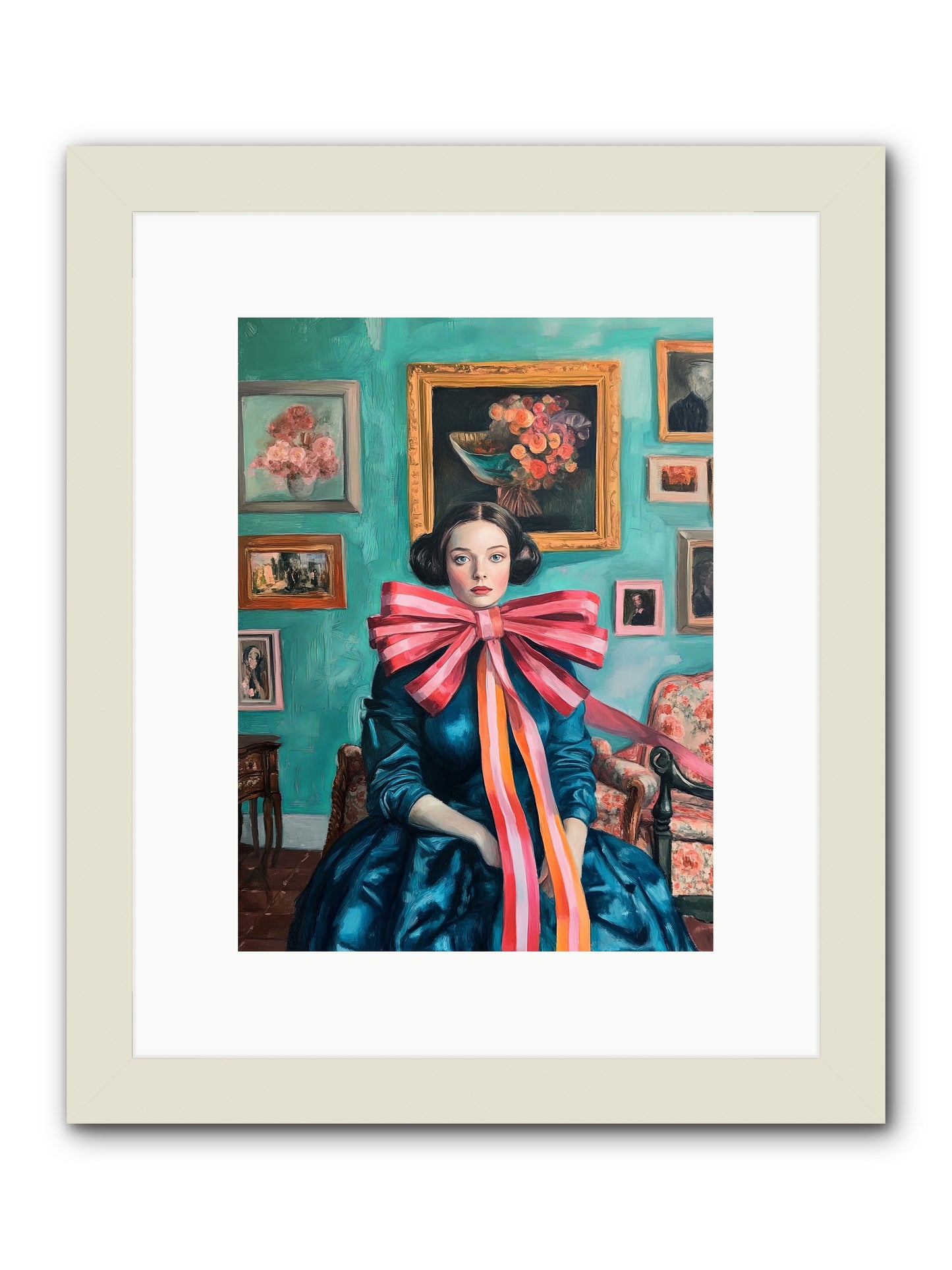 Notes From A Bow Enchantress -- Framed Print - White 9x12