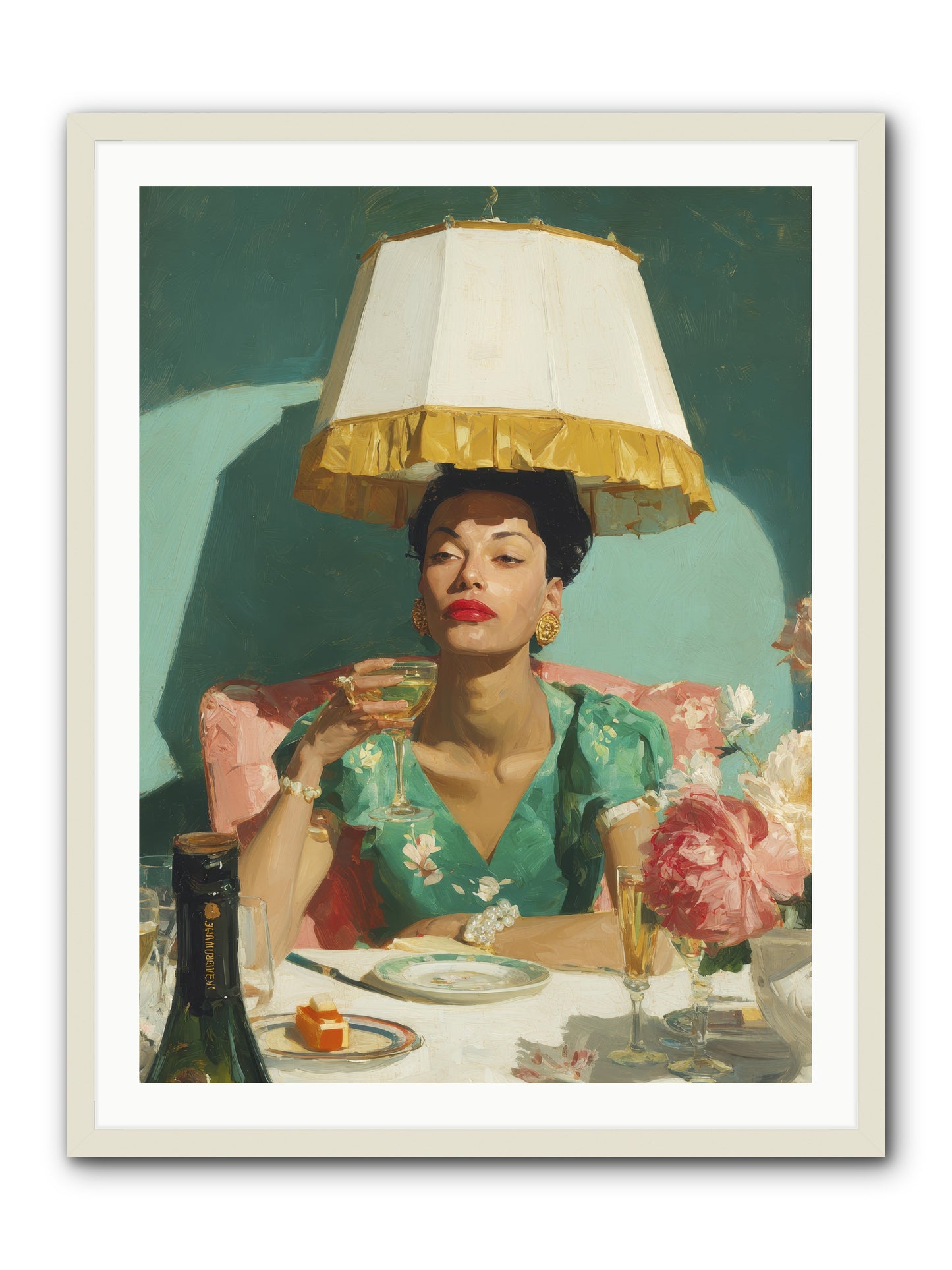 Notes from the Attic Suite -- Framed Print - White 30x40