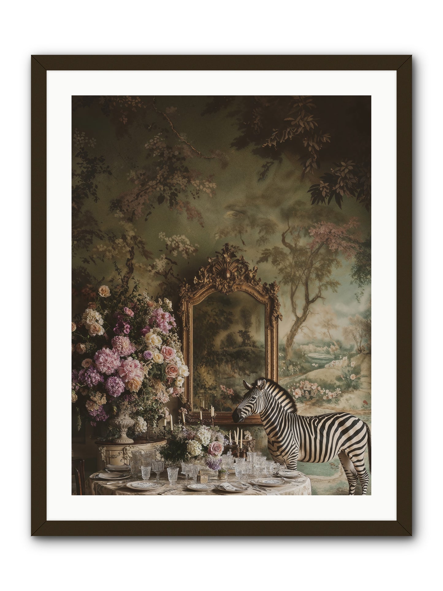 Oberon's Feast -- Framed Print - Black 24x32
