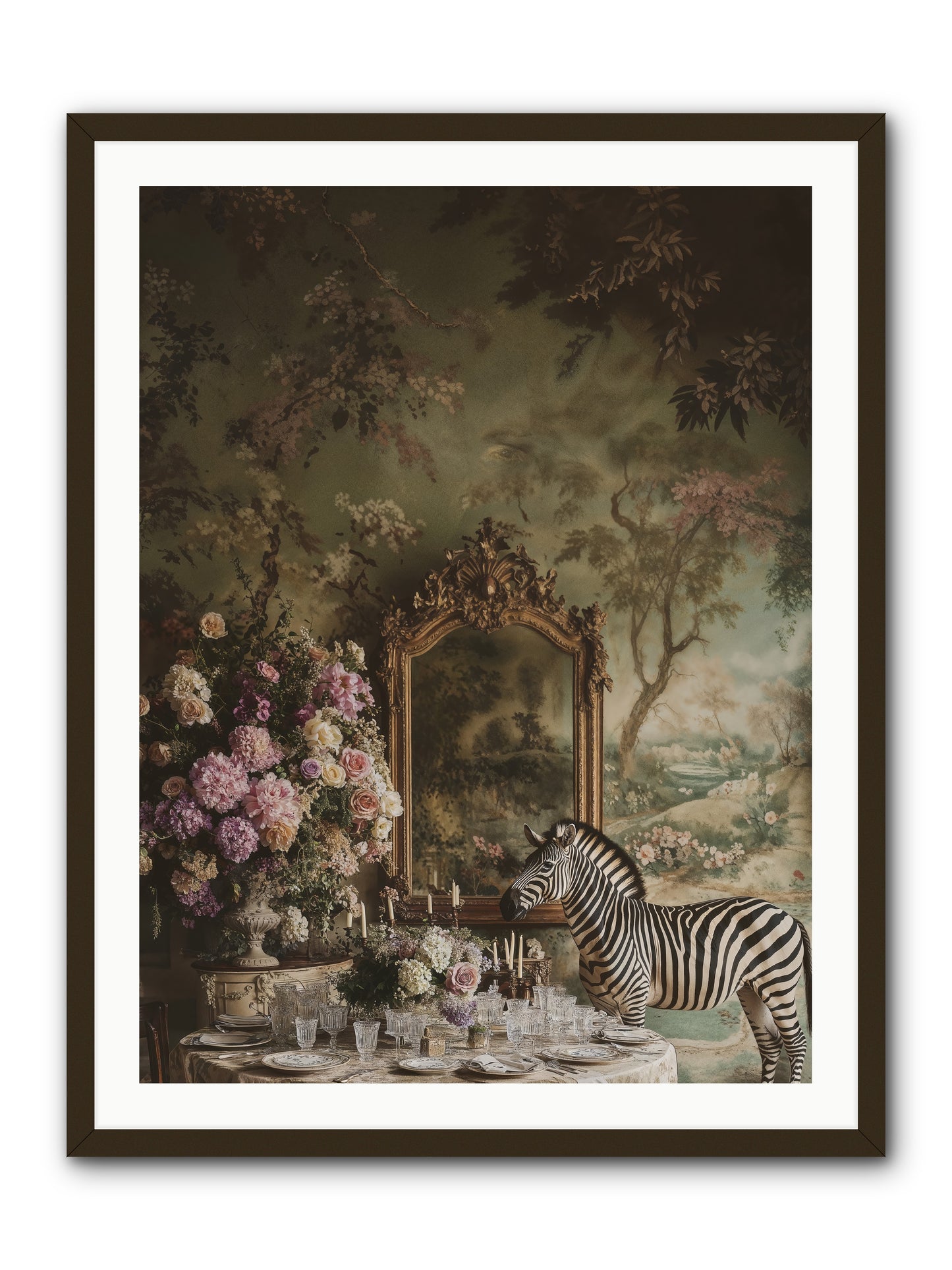 Oberon's Feast -- Framed Print - Black 30x40