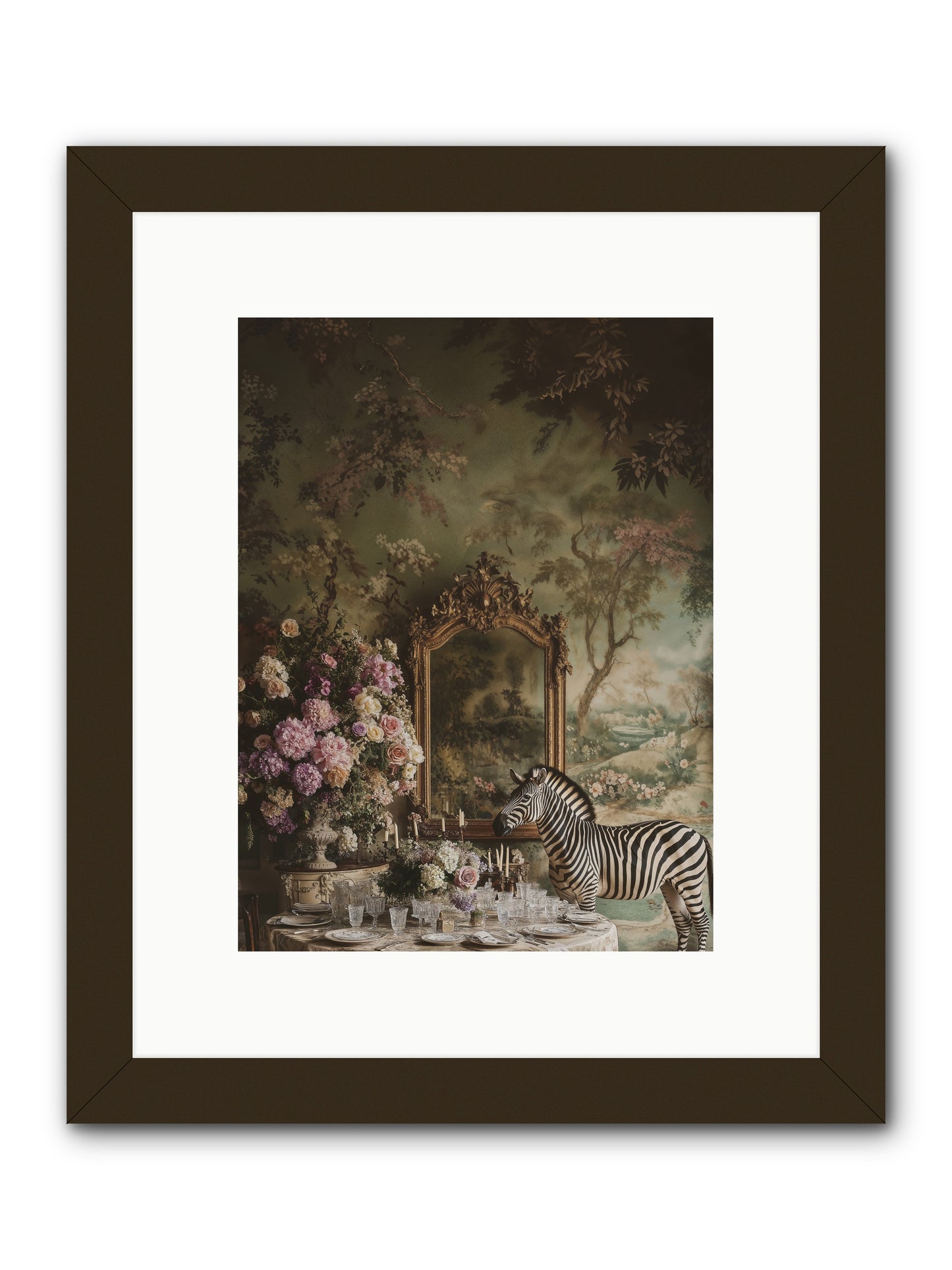 Oberon's Feast -- Framed Print - Black 9x12