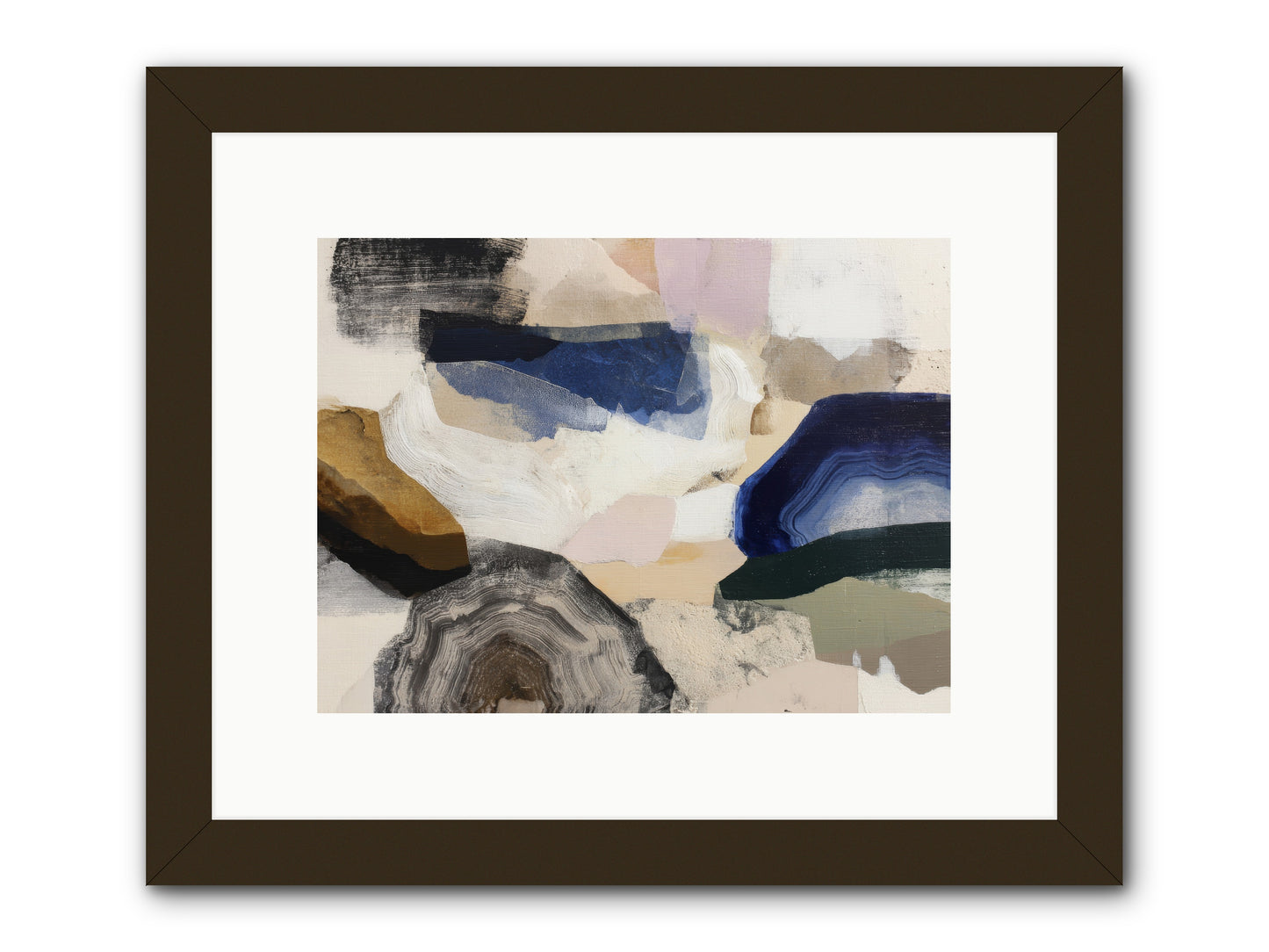 Oblique clarity -- Framed Print - Black 12x9
