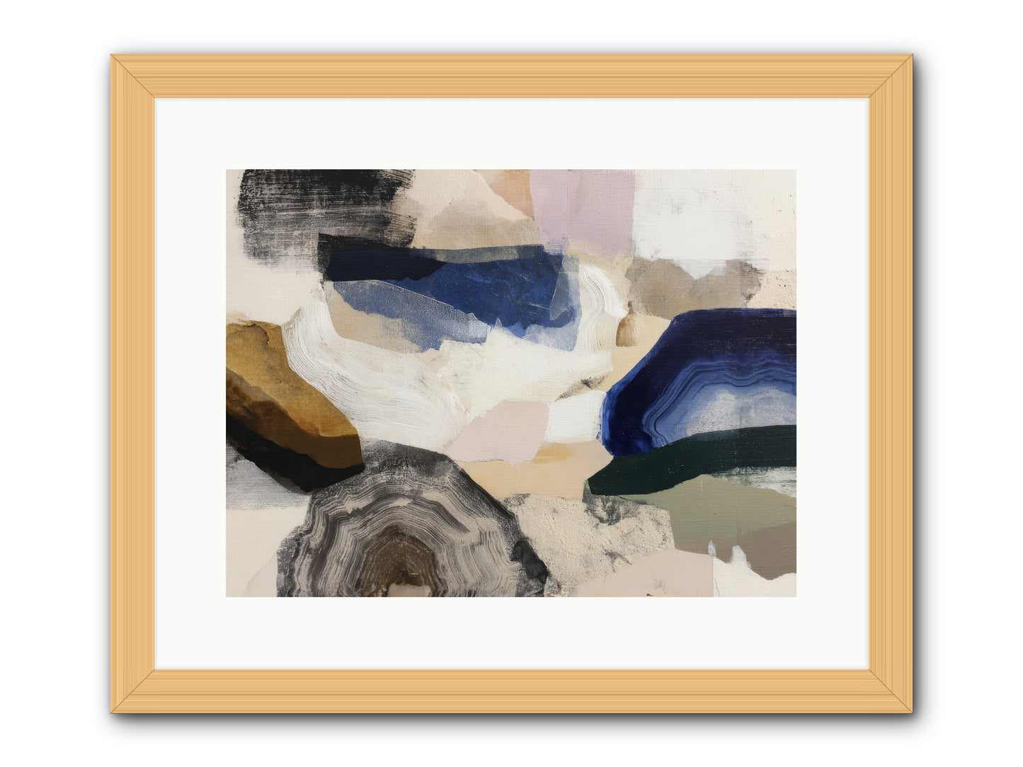 Oblique clarity -- Framed Print - Natural 16x12